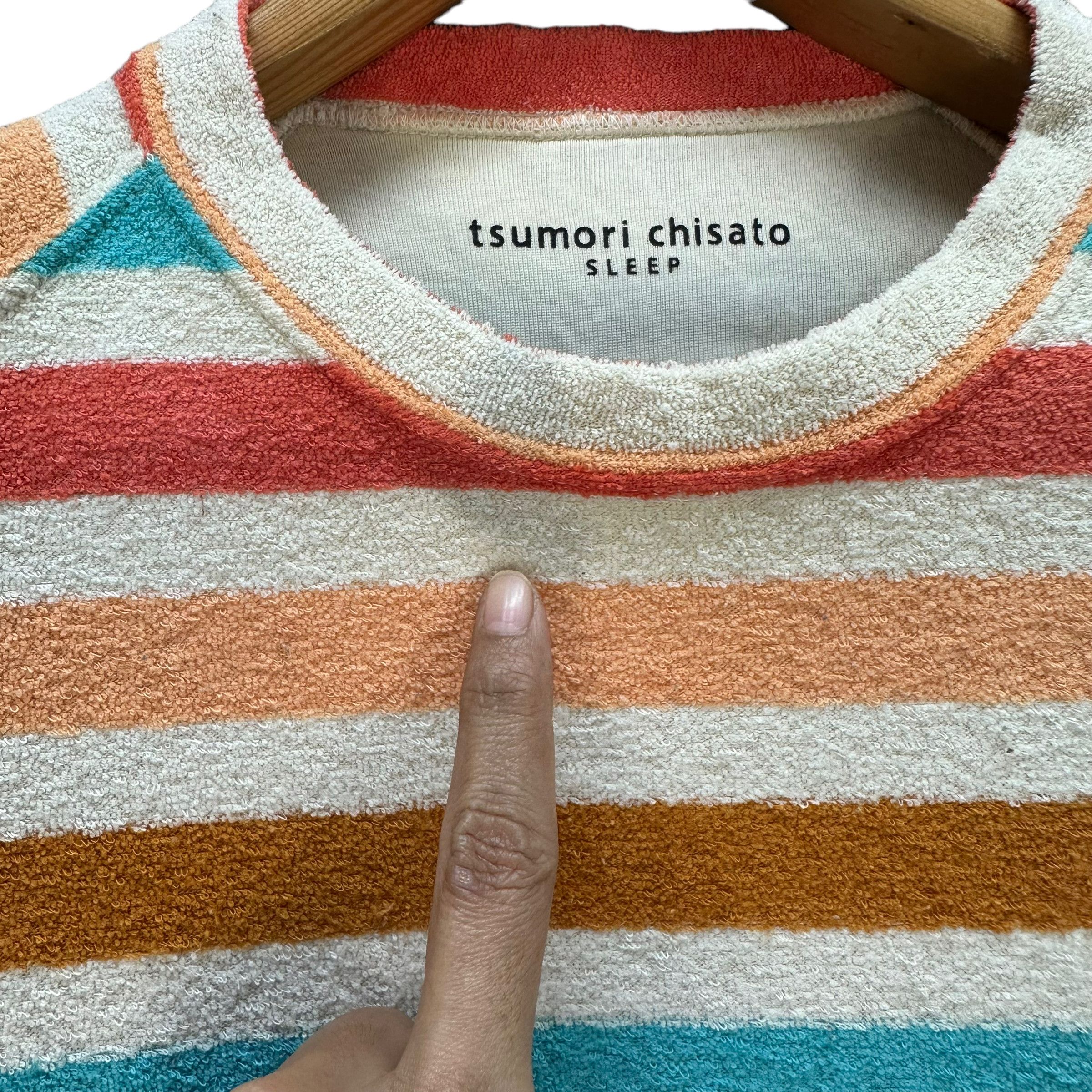 Tsumori Chisato TSUMORI CHISATO SLEEP STRIPED FLEECE #7774-170 Size M / US 6-8 / IT 42-44 - 3 Thumbnail