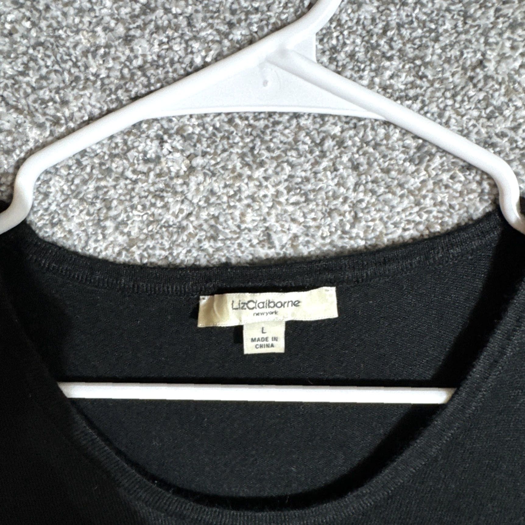 Liz Claiborne Liz Claiborne Knit Dress Bodycon L Women Sleeveless Round Neck Black Solid Vintage No Size L / US 10 / IT 46 - 4 Thumbnail