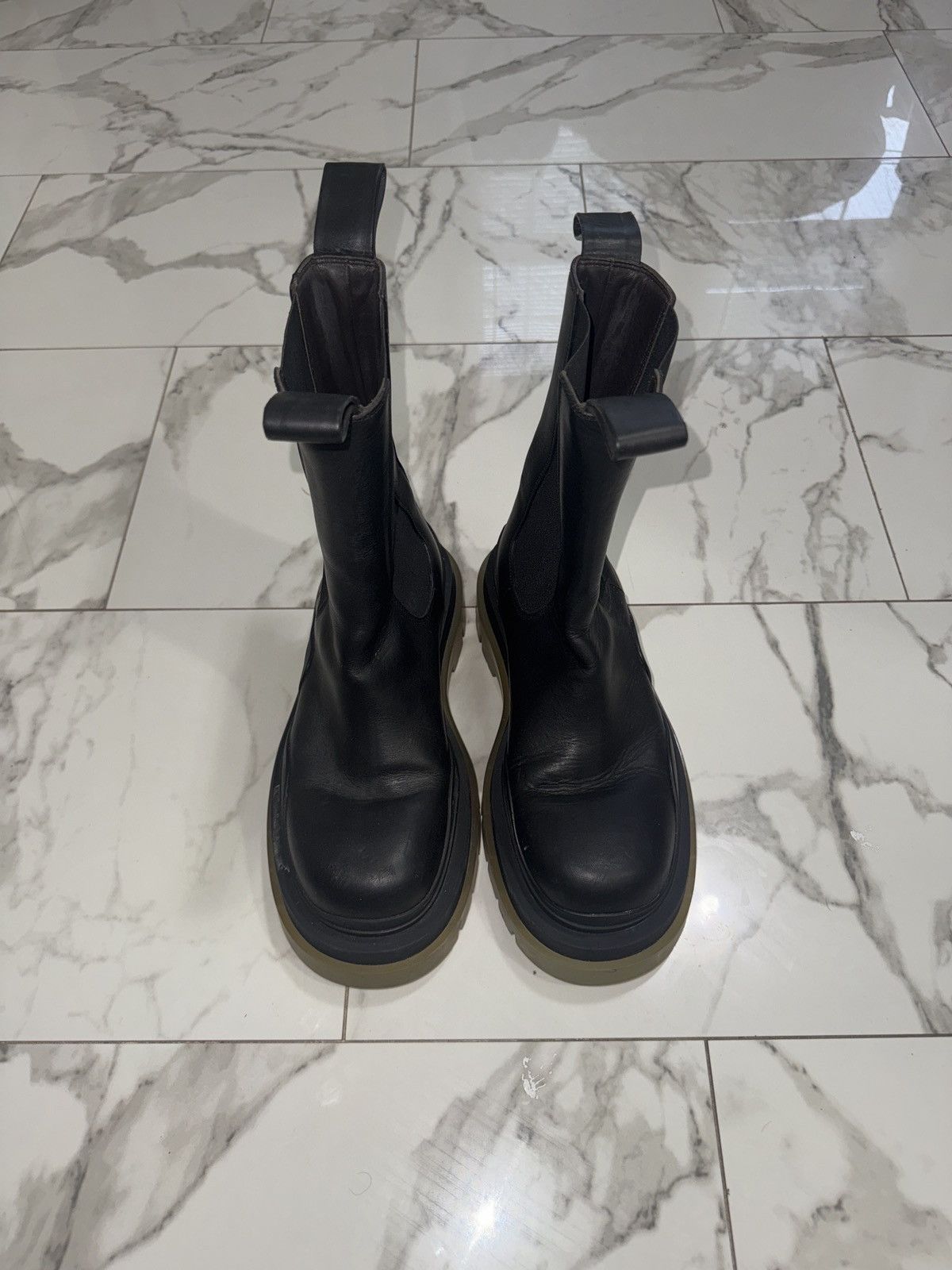 Bottega Veneta × Designer Bottega Veneta Tall Platform Chelsea Boots! Clear Sole Size US 8 / EU 41 - 9 Thumbnail