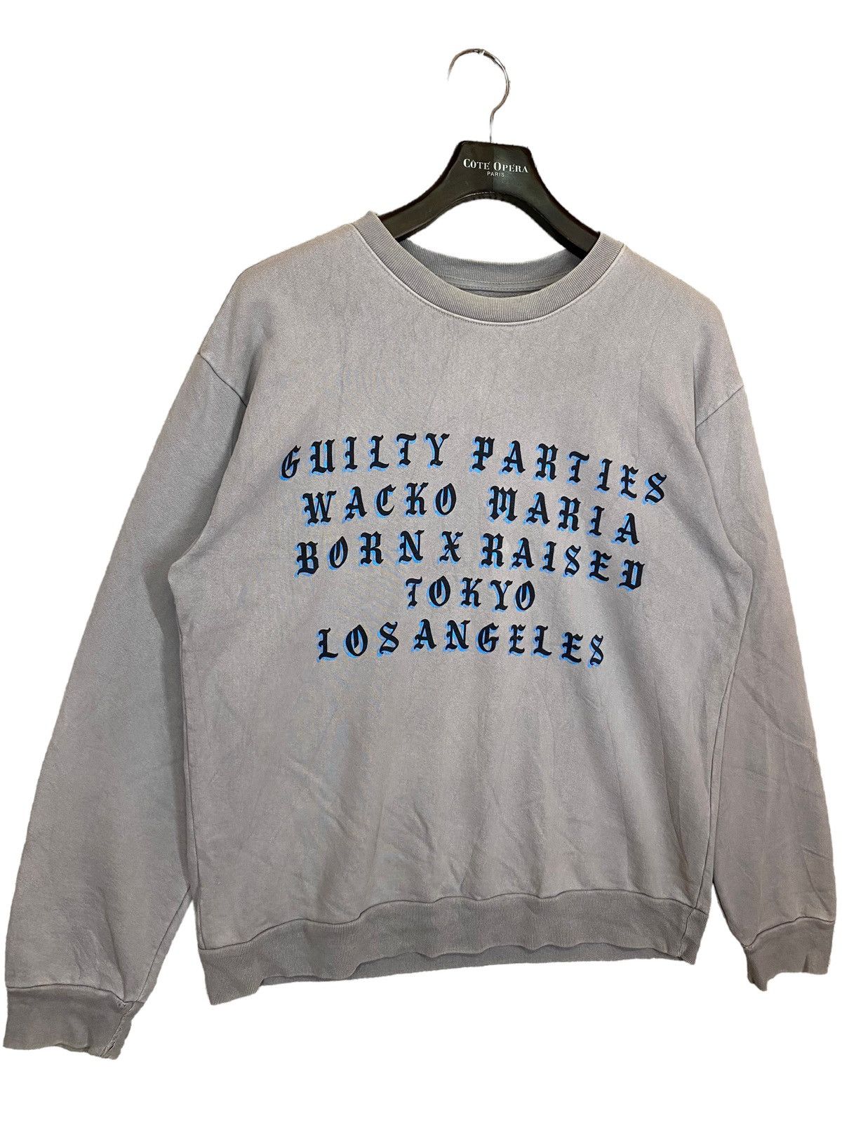 Wacko Maria ‼️wacko maria x born x raised sweatshirt distressed sunfaded Size US L / EU 52-54 / 3 - 3 Thumbnail