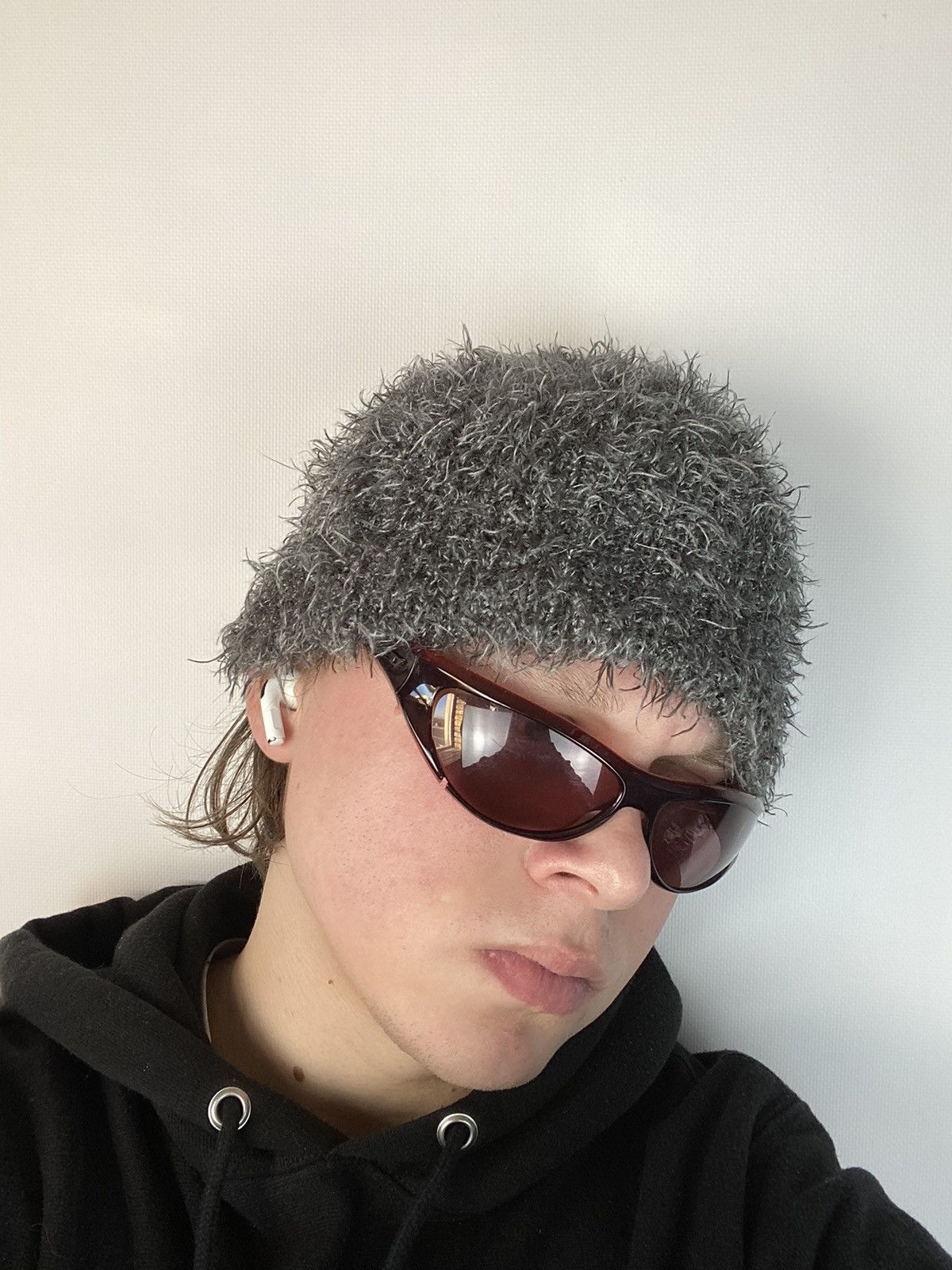 Hysteric Glamour × Japanese Brand Vintage fuzzy black mohair japanese ushanka hat avant garde Size ONE SIZE - 2 Thumbnail