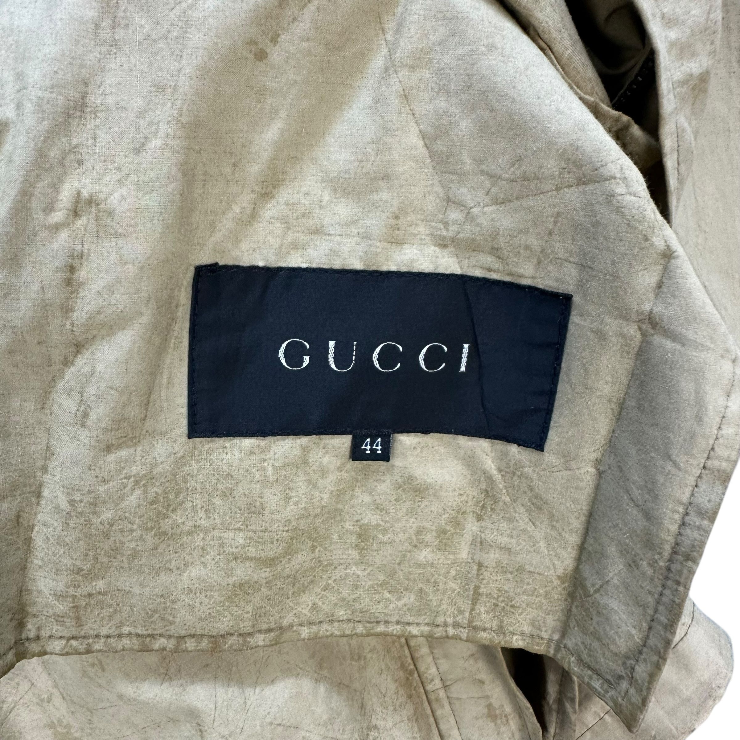 Gucci Vintage GUCCI Trashed Raincoat Jacket #A72-1751 Size US L / EU 52-54 / 3 - 11 Thumbnail
