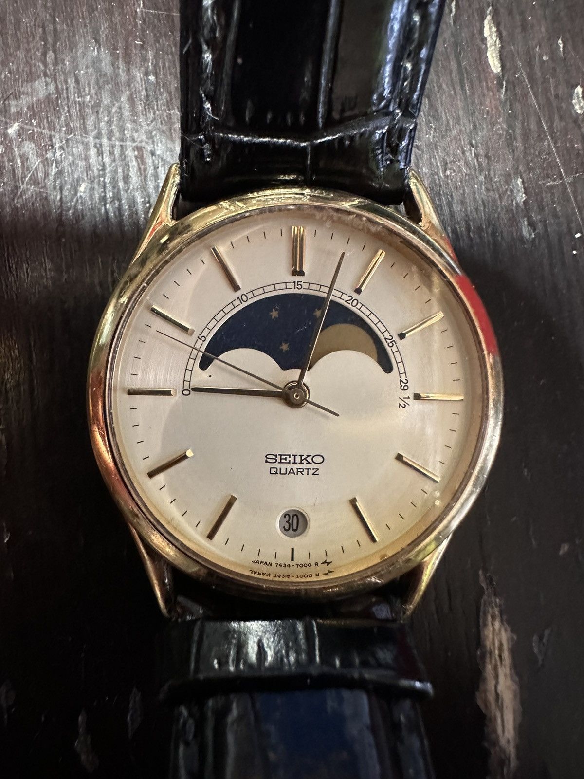 Seiko Vintage Seiko Moonphase 32 MM 7434-7009 Size ONE SIZE - 7 Thumbnail