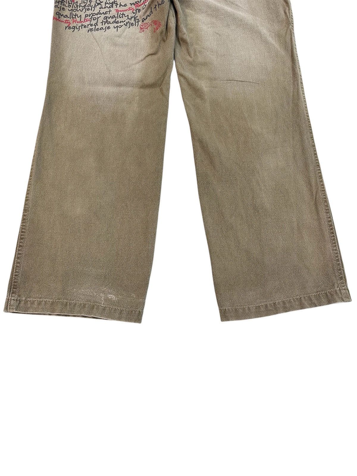 Bounty Hunter Bounty Hunter B×H Madness Graffiti Wide Leg Pants Beige Size US 30 / EU 46 - 9 Thumbnail