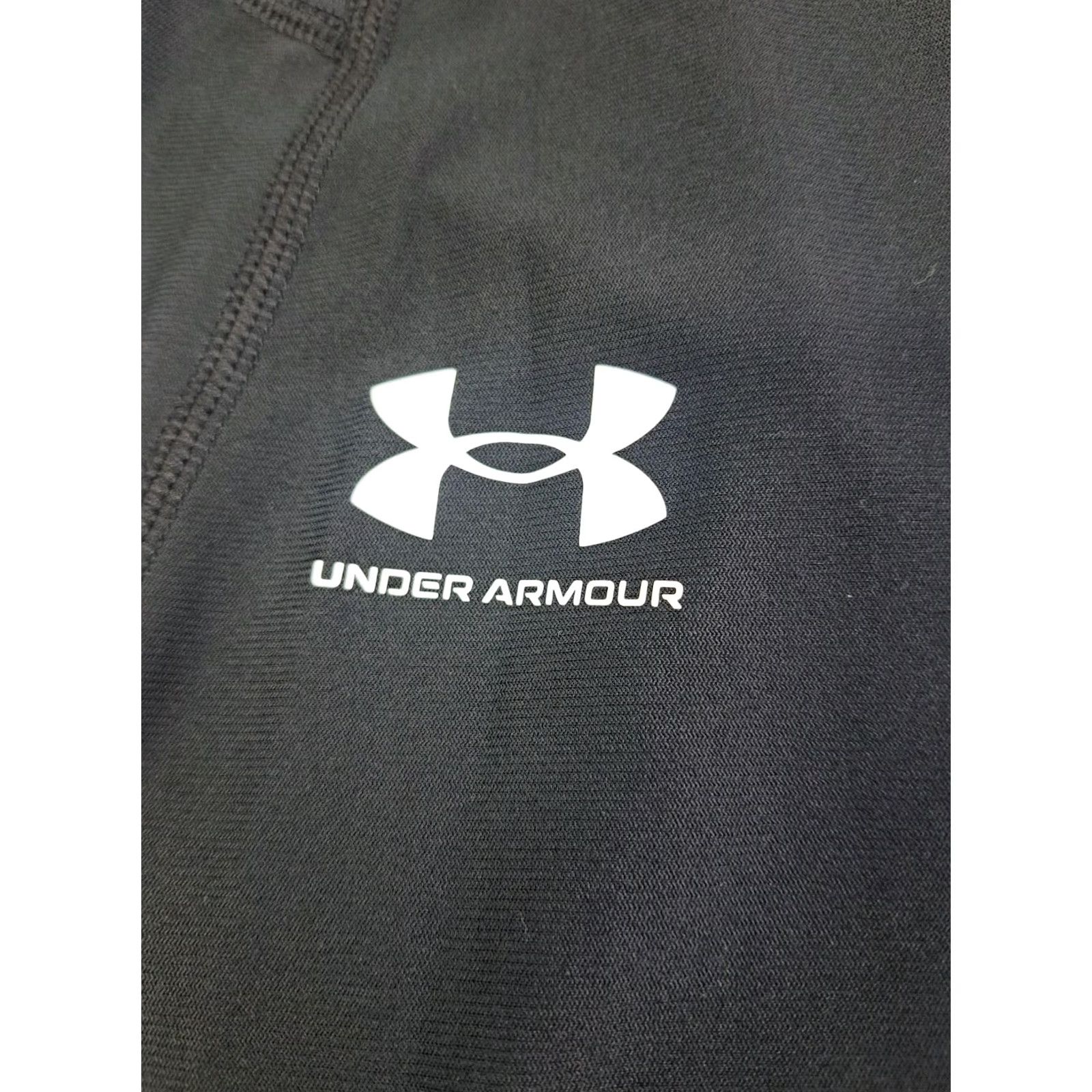 Under Armour Under Armour Mens Heat Gear Compression Pants Side Pocket L 20" #6733 Black Cat Solid Size US 33 - 6 Thumbnail