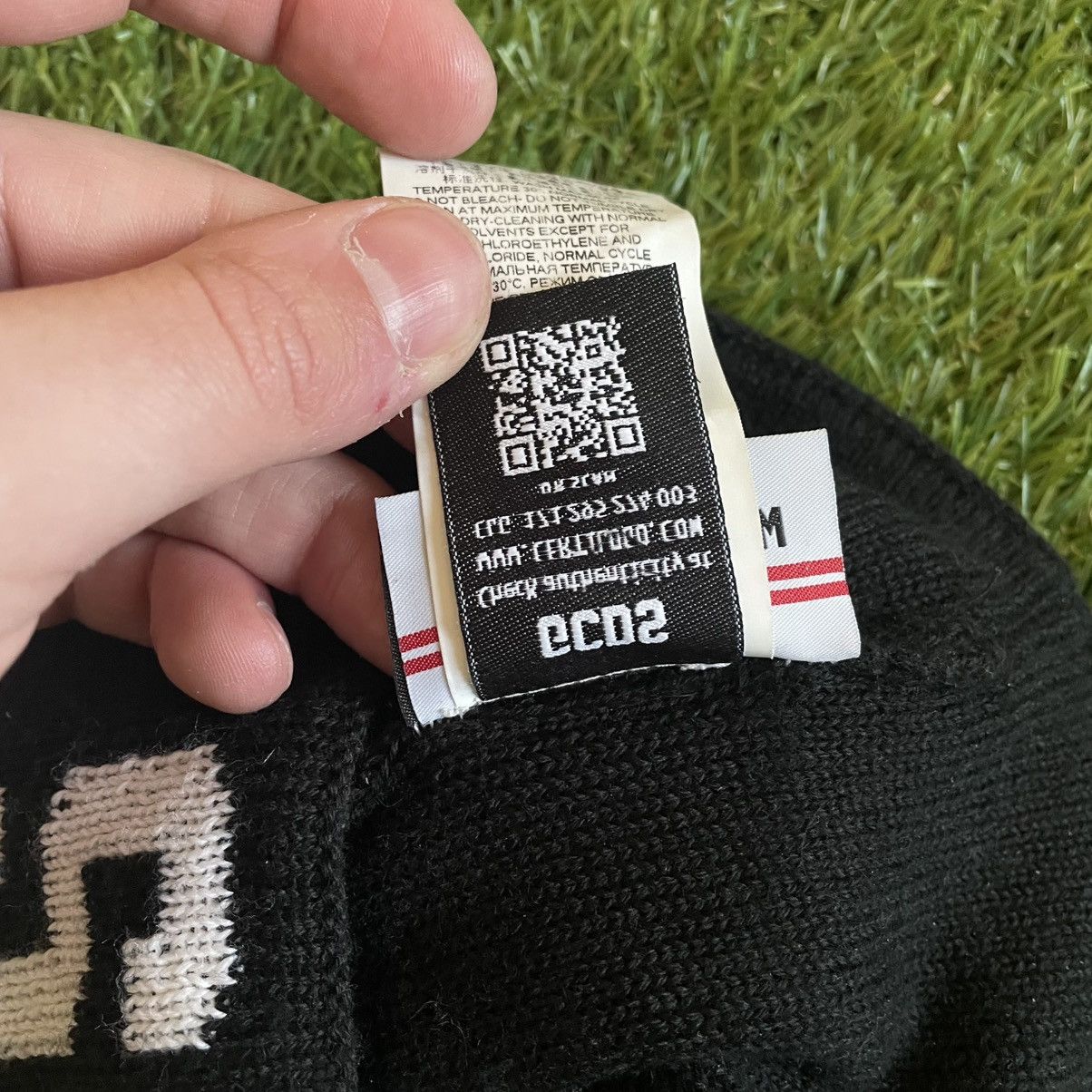 GCDS GCDS Beanie Black Adult OSFA Designer Made in Italy Size ONE SIZE - 6 Thumbnail
