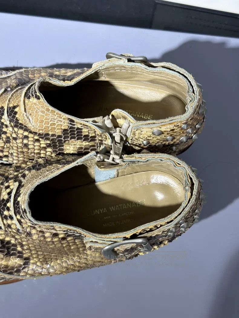 Junya Watanabe Junya Watanabe size M Snake Pattern Studded Pointed Toe Bo Size US 5 / EU 37 - 8 Thumbnail