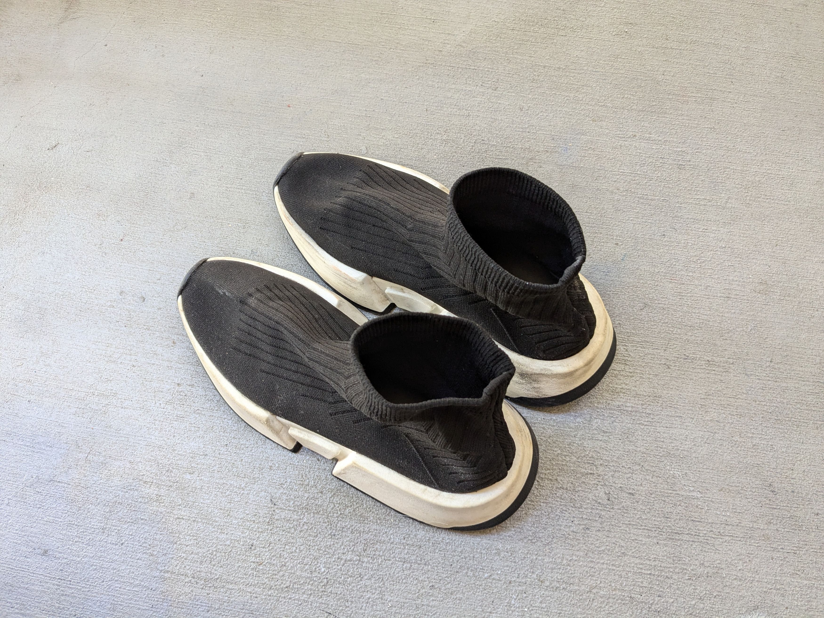 Maison Margiela Women Maison Margiela Sock Sneakers Black White 9 39 Size US 9 / IT 39 - 11 Thumbnail