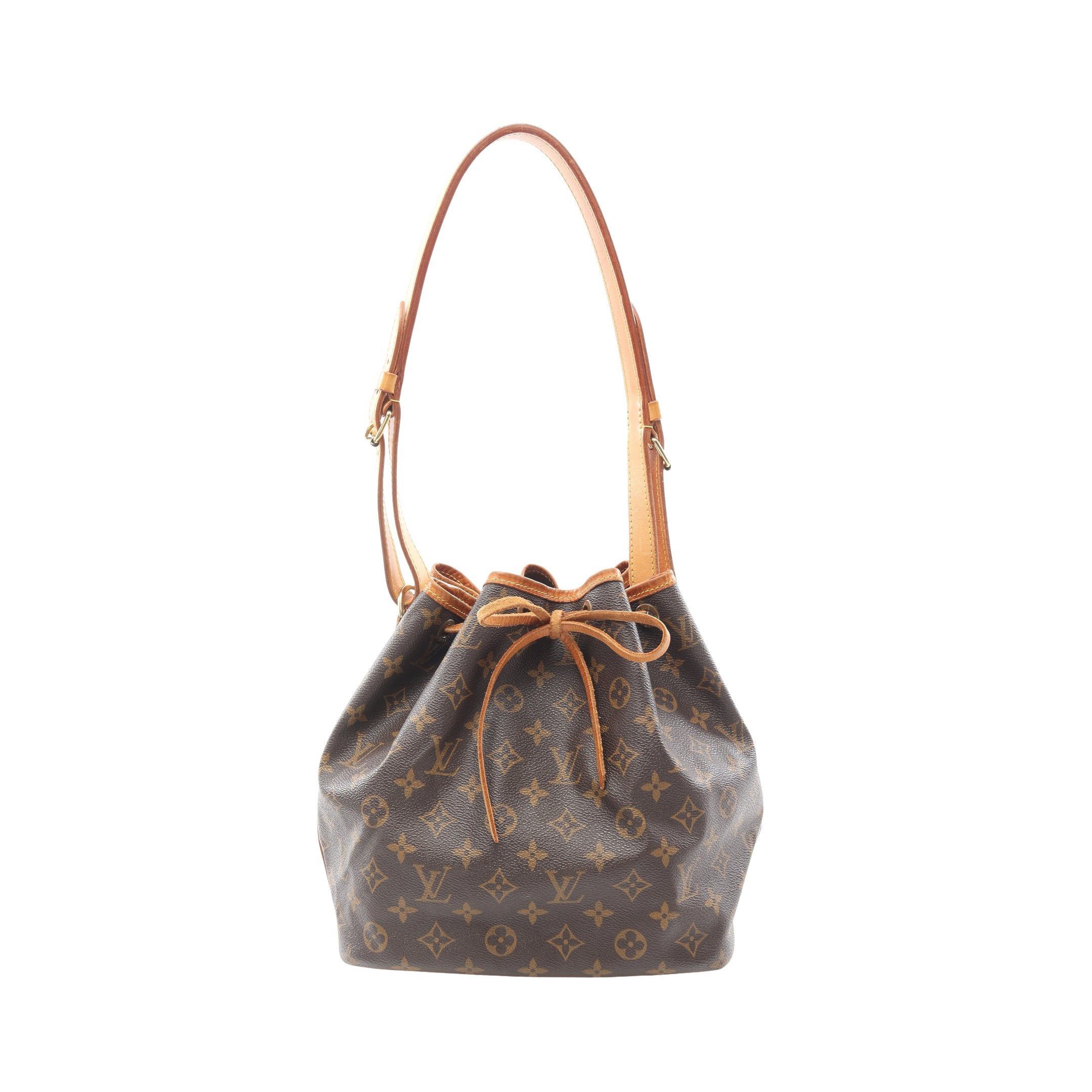 Louis Vuitton Louis Vuitton Peti Noe Monogram Shoulder Bag Leather Brown Size ONE SIZE - 1 Thumbnail