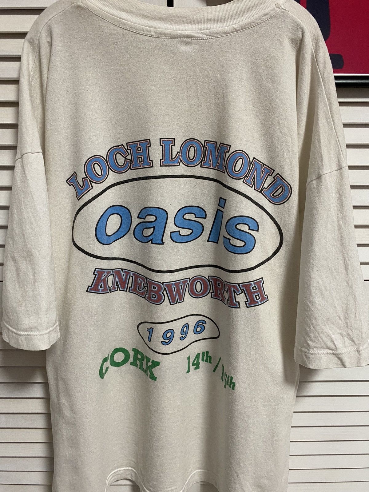 Rap Tees Vintage 1996 Oasis Tour T-Shirt Loch Lomond Knebworth Story Size US XL / EU 56 / 4 - 6 Thumbnail