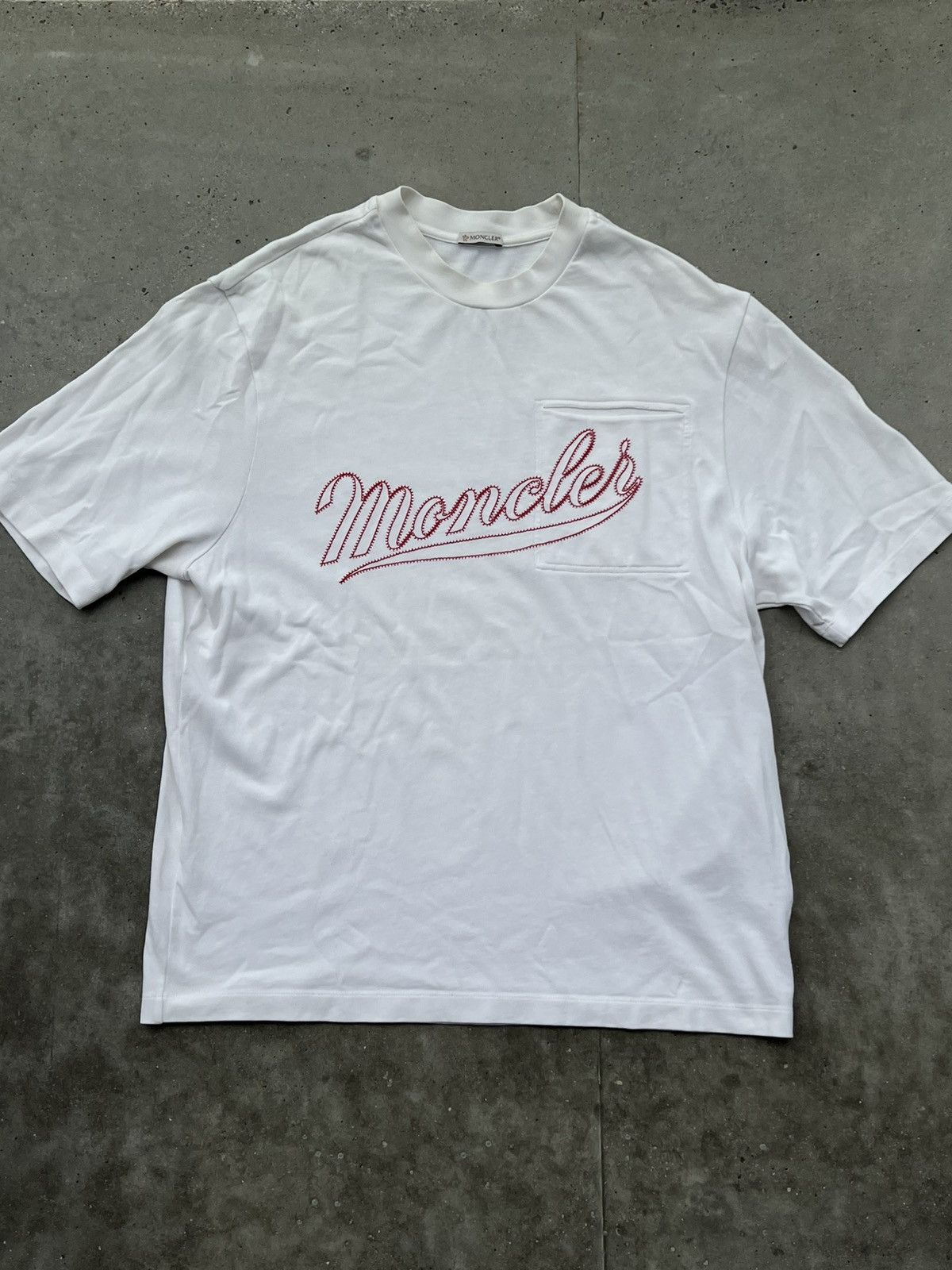 Designer × Moncler × Moncler Grenoble ⛷️MONCLER rare embroidered logo oversized t-shirt Size US M / EU 48-50 / 2 - 1 Thumbnail
