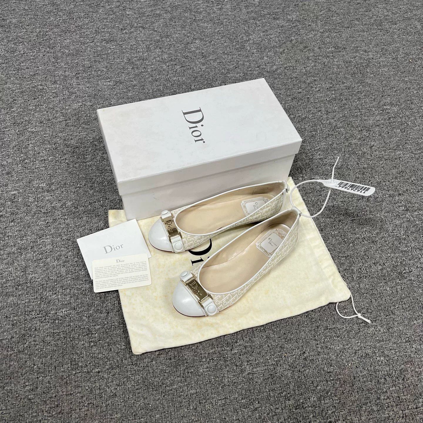 Dior Dior Monogram Flat Shoes Size US 4 / IT 34 - 1 Thumbnail