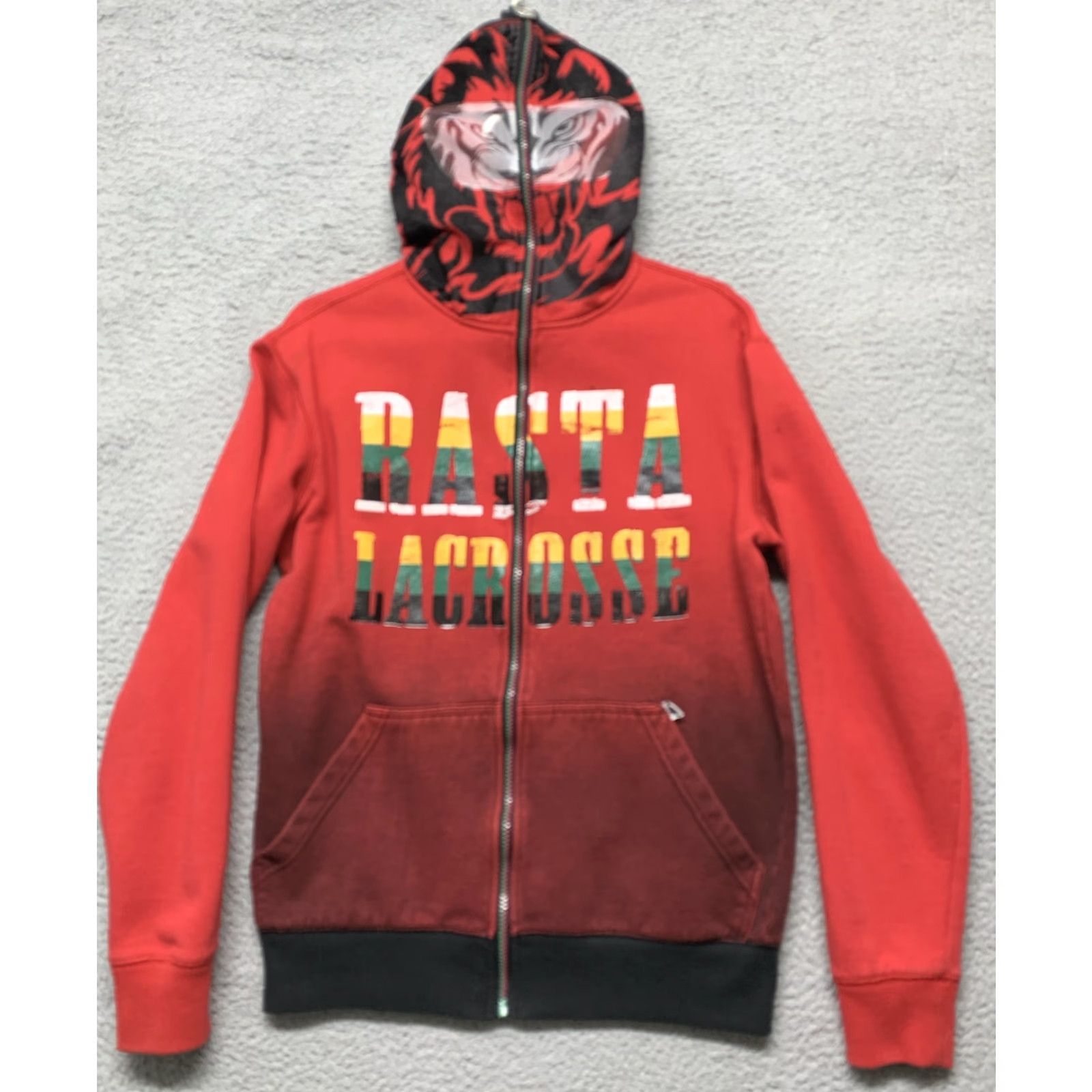 Vintage Flow Society Lacrosse Jacket Women’s Small Full Zip Hooded Pockets Red Size S / US 4 / IT 40 - 4 Thumbnail
