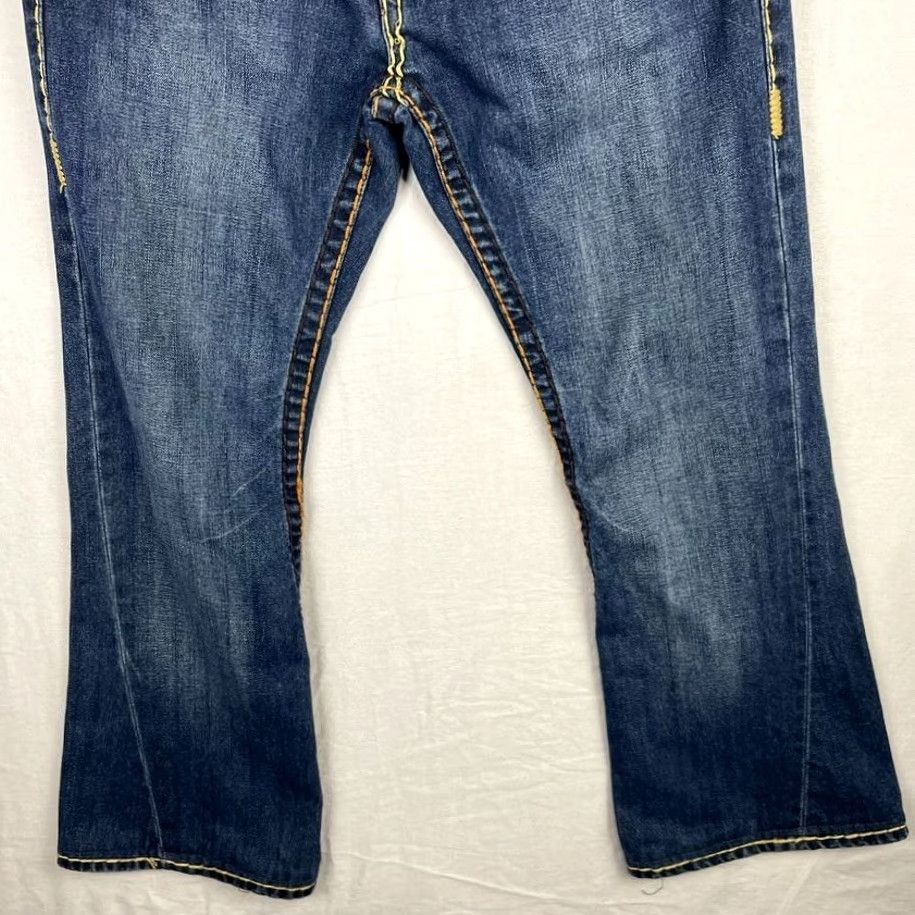 True Religion VINTAGE True Religion Jeans Mens 30x33 Joey Super T Flared Dark USA 5-Pocket Zipper Button Logo Blue Denim Cotton Jeans Mens Size US 30 / EU 46 - 3 Thumbnail
