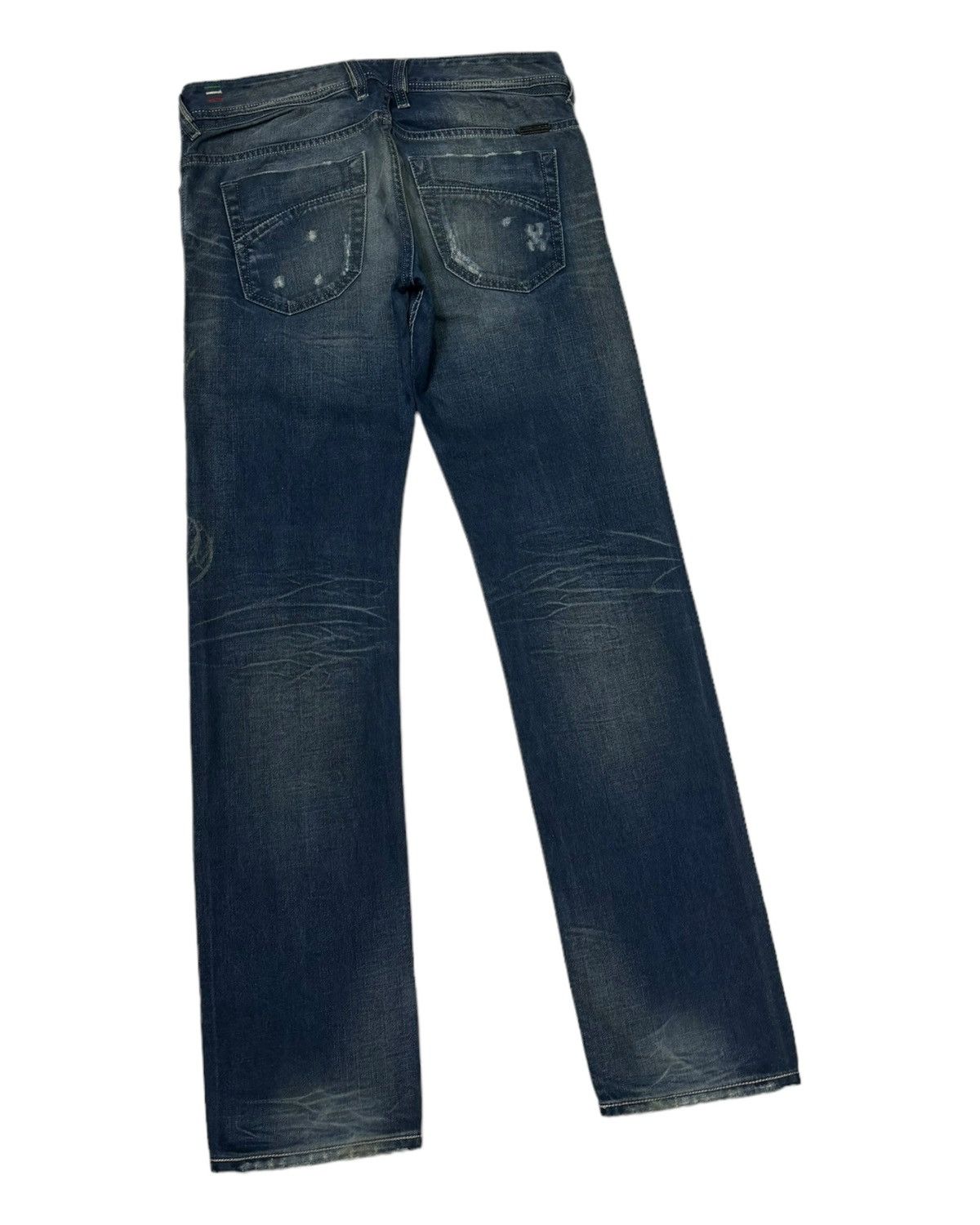 Diesel × Jean Vintage Diesel Blue Jeans Distressed Denim Size US 31 - 6 Thumbnail