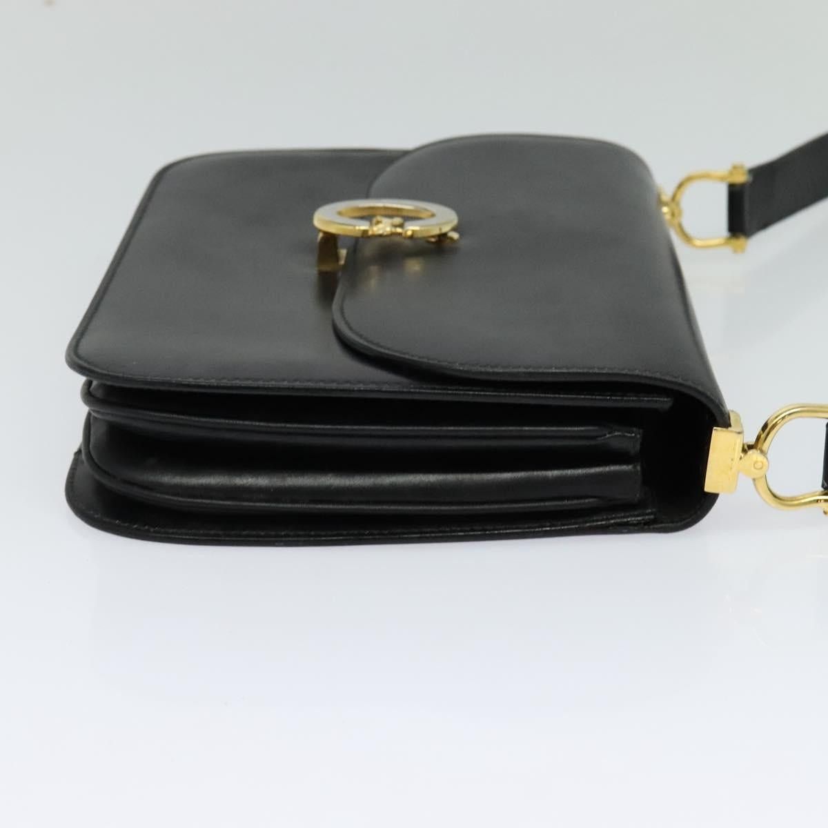 Celine CELINE Shoulder Bag Leather Black Gold Size ONE SIZE - 5 Thumbnail
