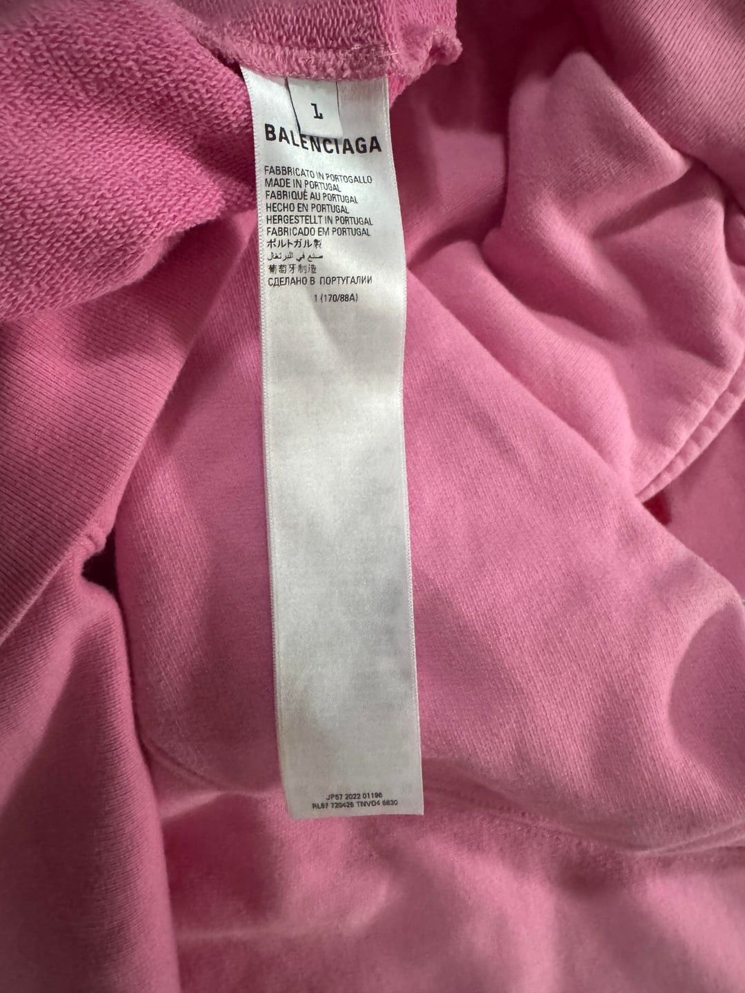 Balenciaga Balenciaga Pink Polo Zip Up Hoodie Size 1 Size US S / EU 44-46 / 1 - 9 Thumbnail