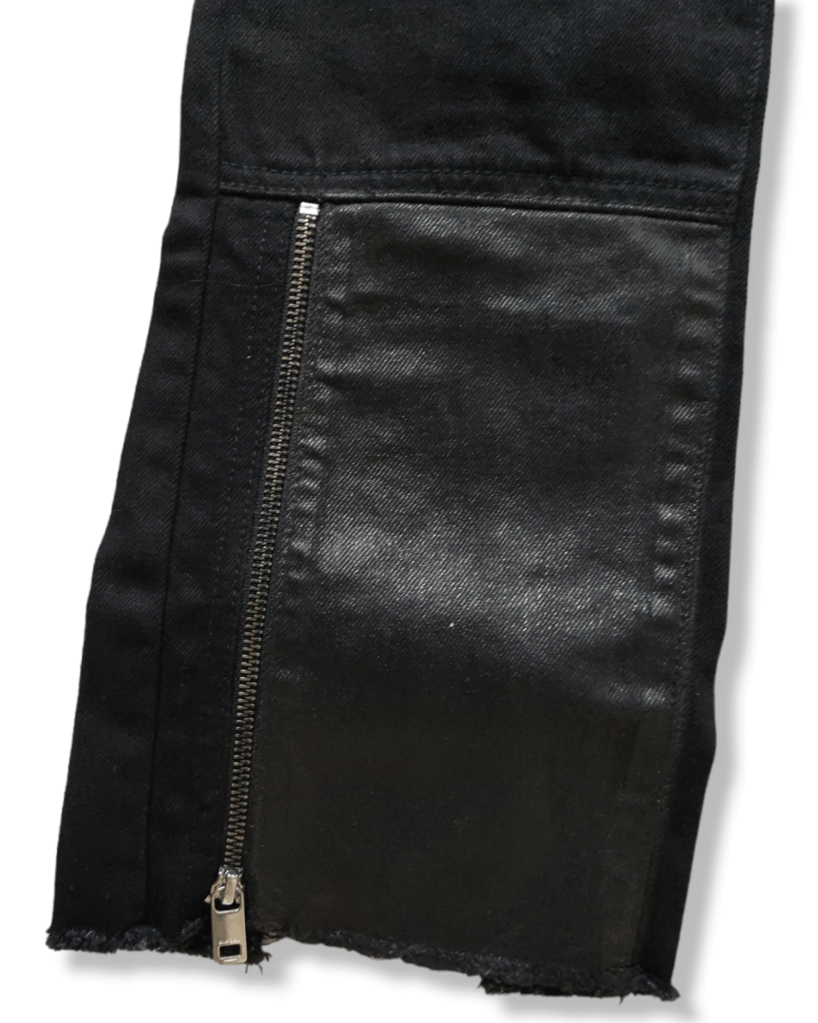 Diesel × Diesel Black Gold Diesel Wax Black Gold Zippered Biker Trouser Pants Size US 29 - 9 Thumbnail