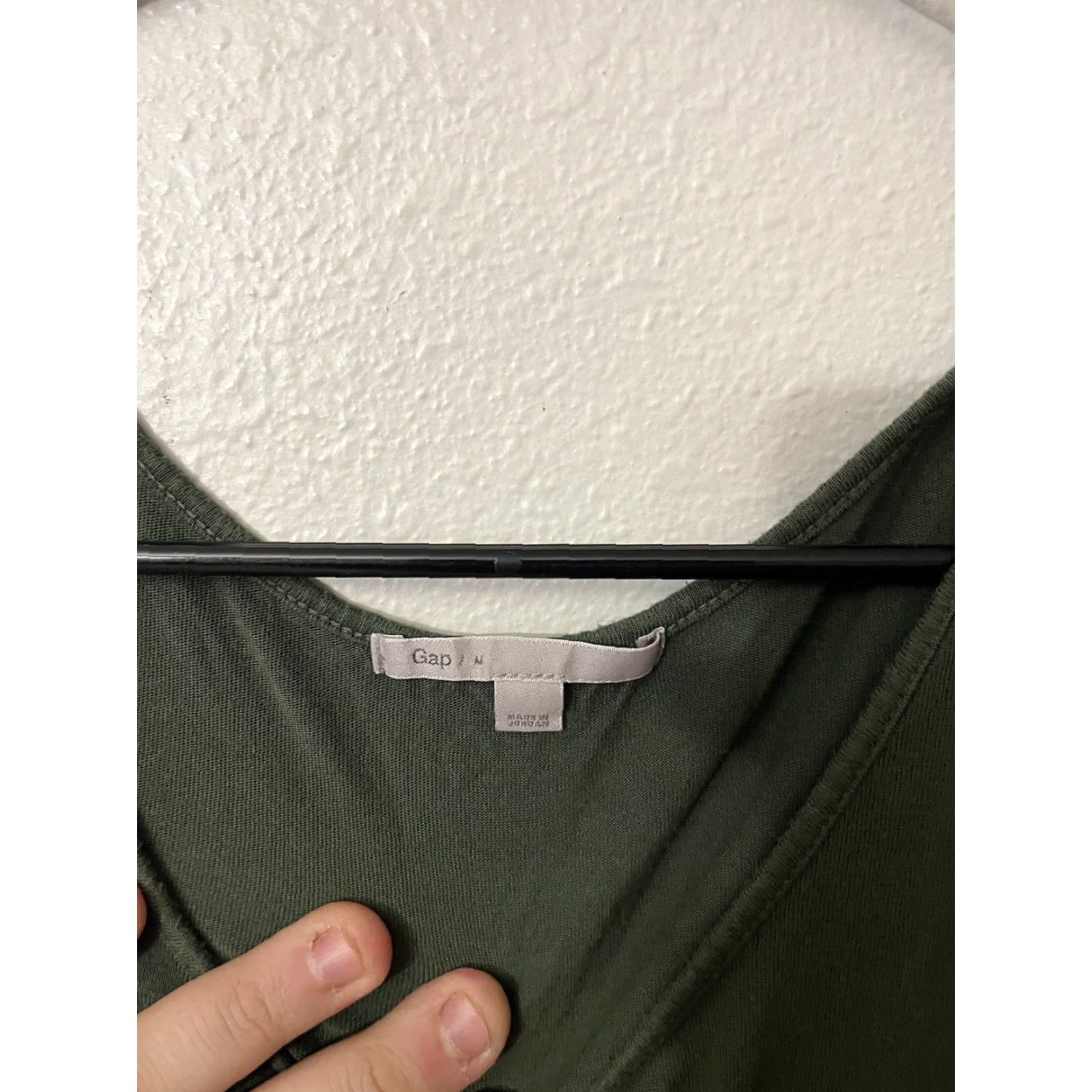 Gap VINTAGE Gap Tank Top Women's Green Solid Athletic Pocket 100% Cotton Medium M Pullover Casual Tank Womens Size M / US 6-8 / IT 42-44 - 3 Thumbnail