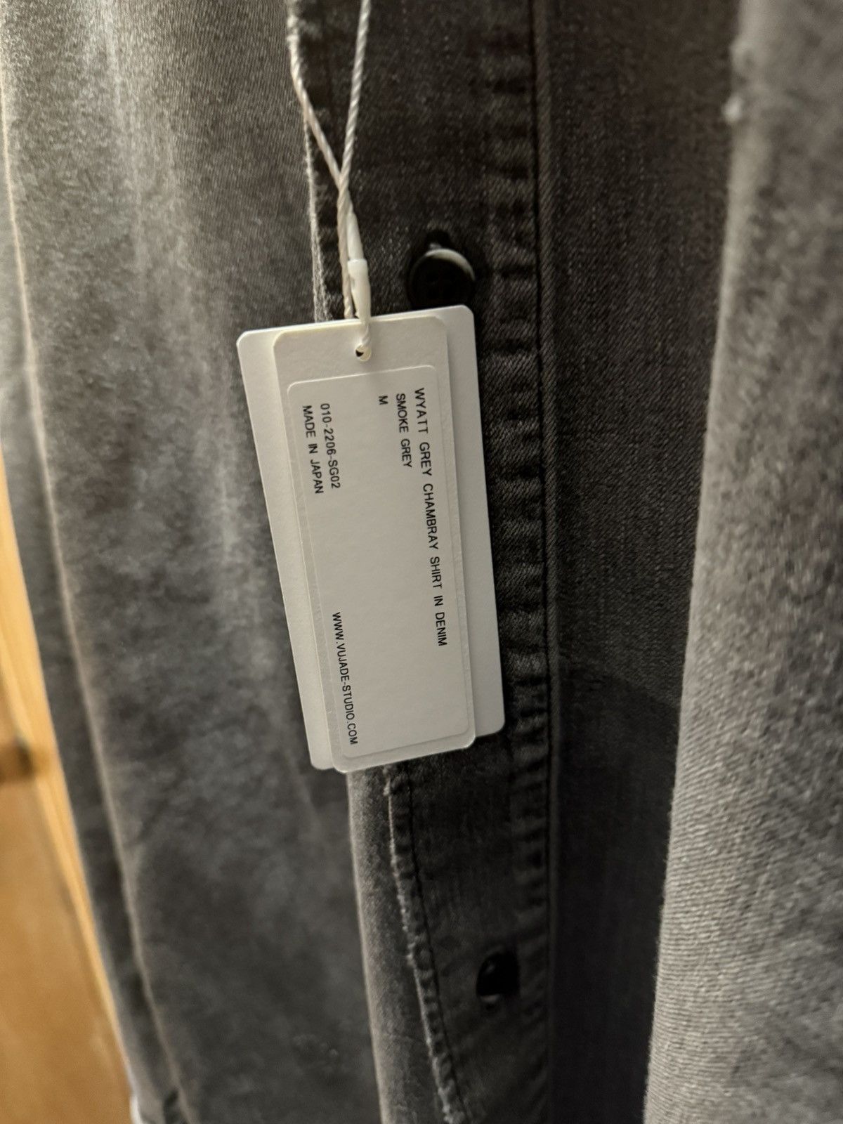 Vuja De Vuja De Wyatt Gray Chambray Denim Shirt Size US M / EU 48-50 / 2 - 5 Thumbnail