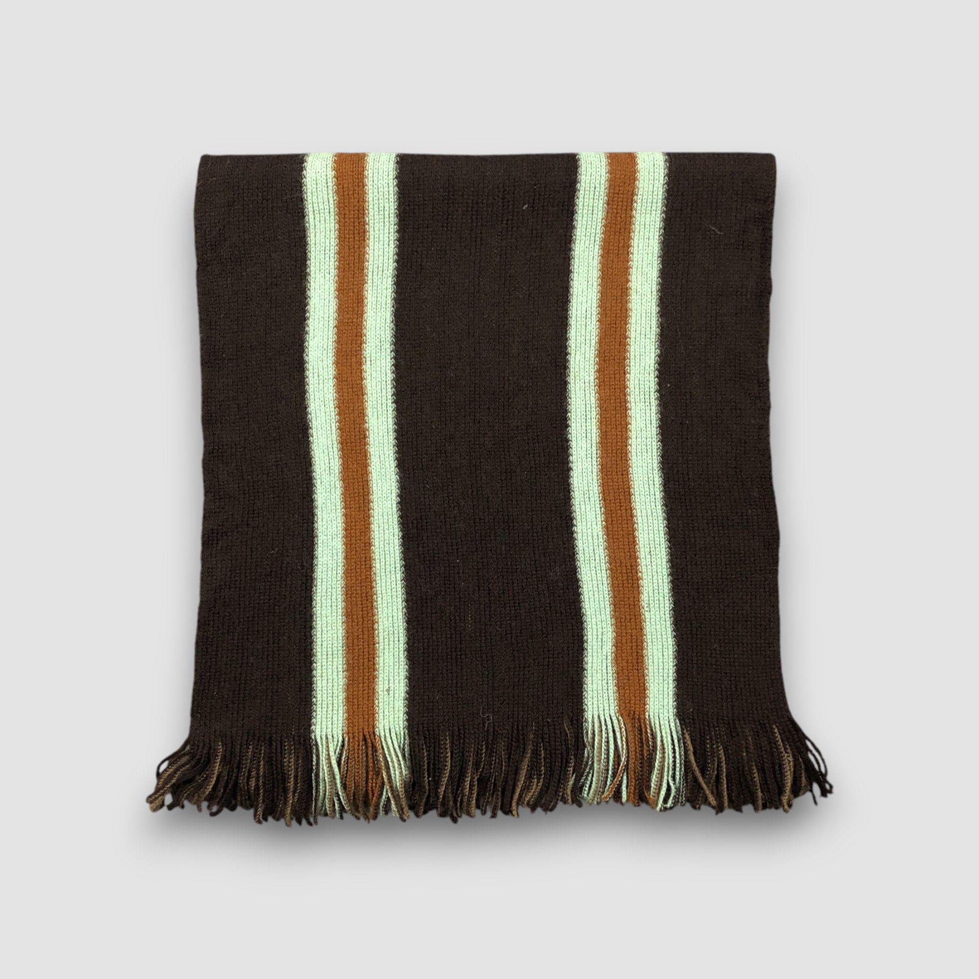Paul Smith Vintage Paul Smith Scarf Wool Reversible Ribbed Knit Scarve Size ONE SIZE - 5 Thumbnail