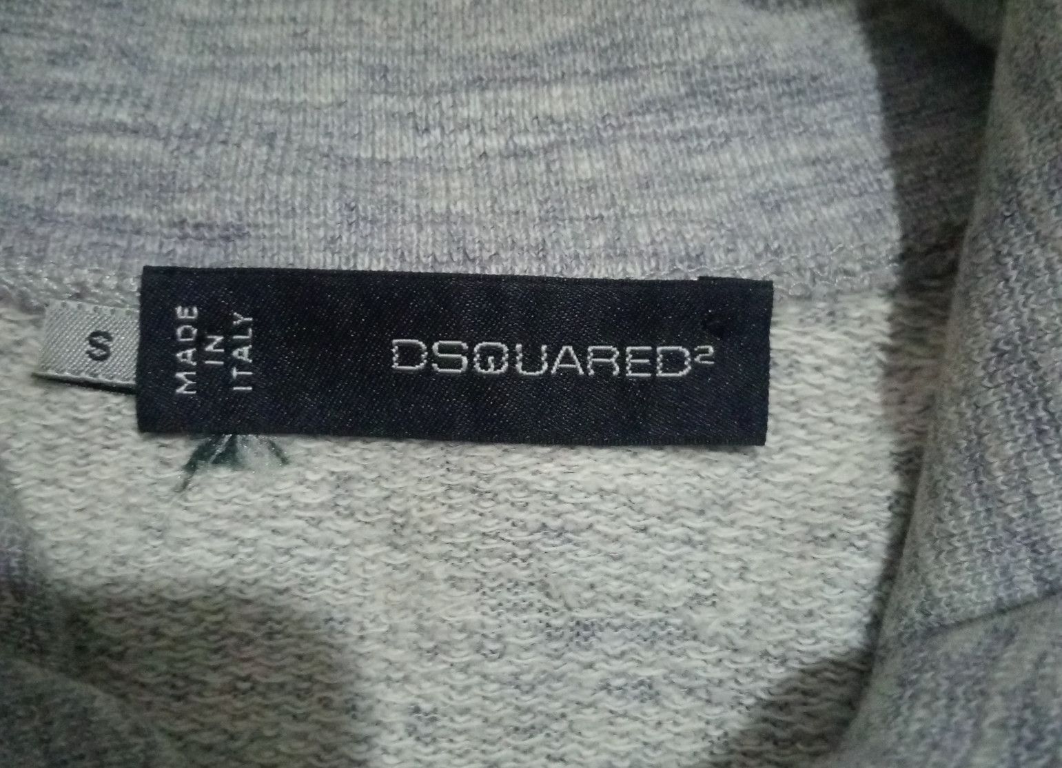 Dsquared2 Vintage Dsquared2 Distressed Zip-Up Sweatshirt Size US S / EU 44-46 / 1 - 9 Thumbnail
