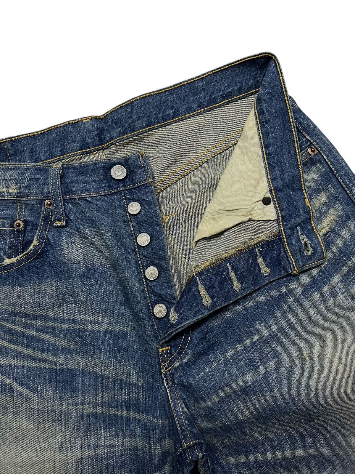 Levi's Loose Vintage 05s Levi’s 501 Japan Denim-Faded Whisker Wash Size US 33 - 10 Thumbnail