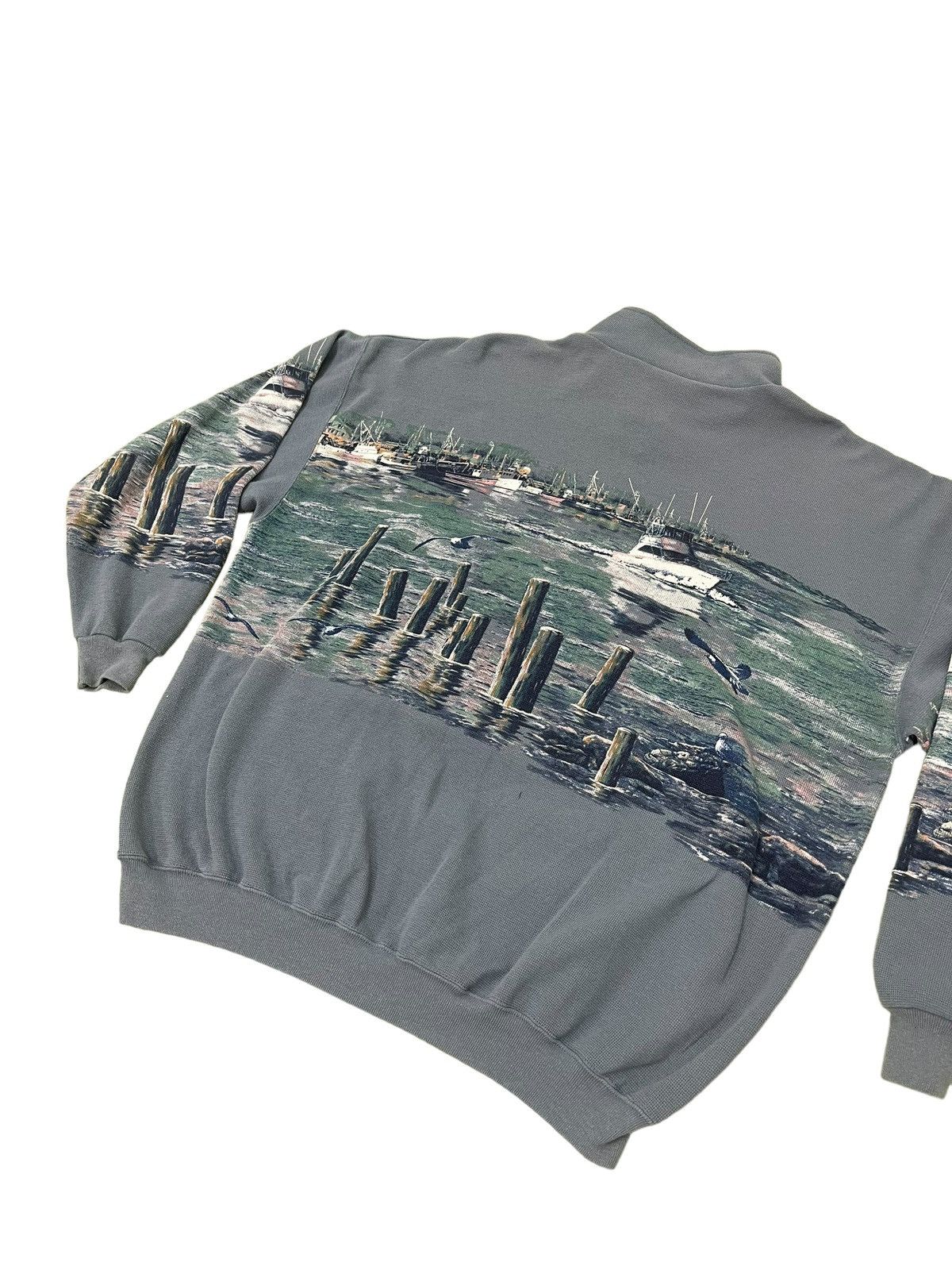 Vintage Vtg Art Unlimited Sportswear Sweatshirt Lake Printed 5🟩7 Size US XXL / EU 58 / 5 - 12 Thumbnail