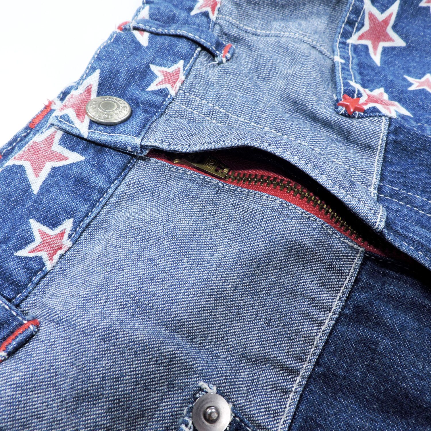 Angel Blue ANGEL BLUE STARS ‘LET’S SHOWER TIME’ DENIM MINI SKIRTS Size 27" / US 4 / IT 40 - 8 Thumbnail
