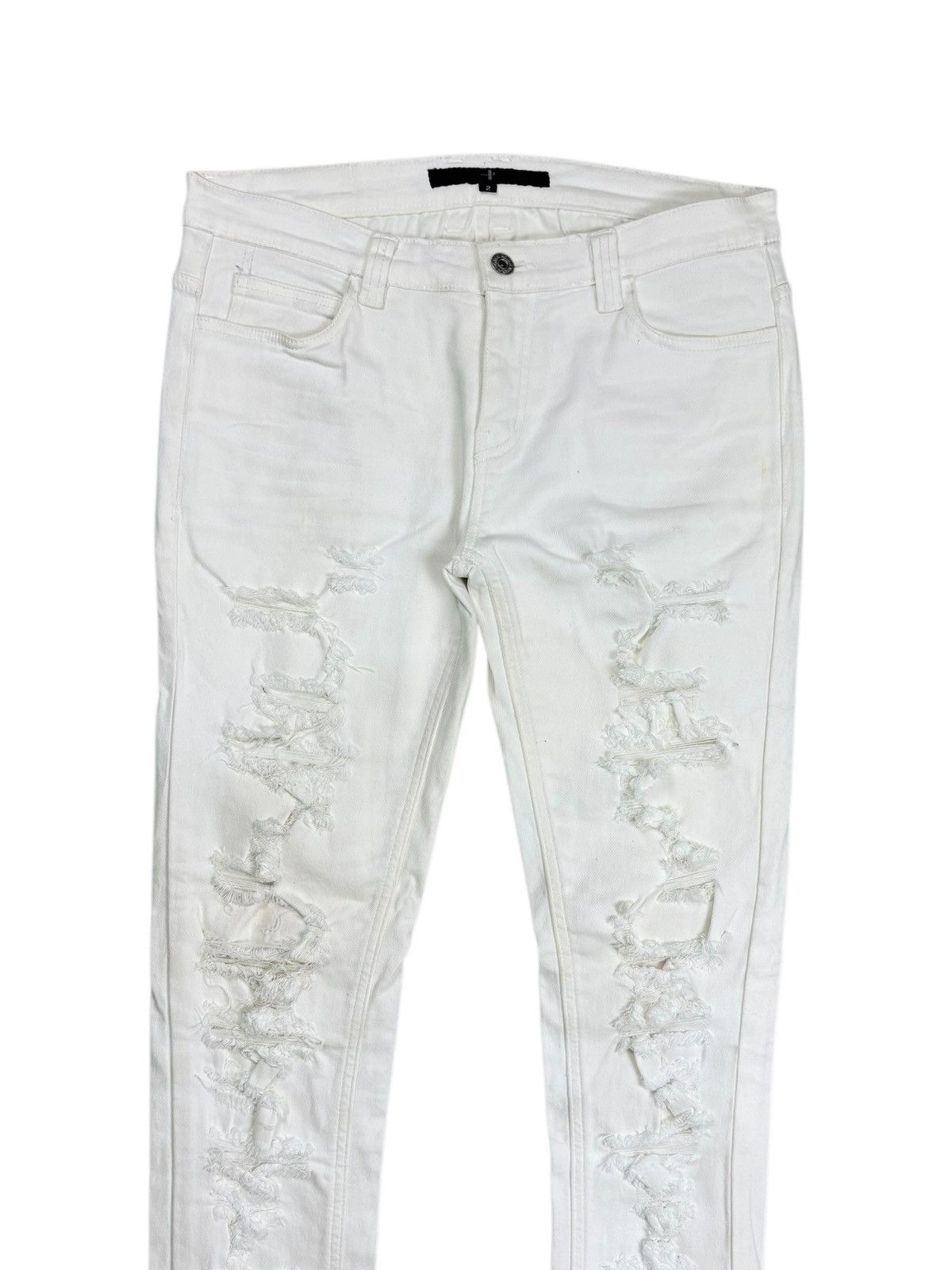 Yasuyuki Ishii Archive No ID - Slashed Denim Pants Size US 29 - 3 Thumbnail
