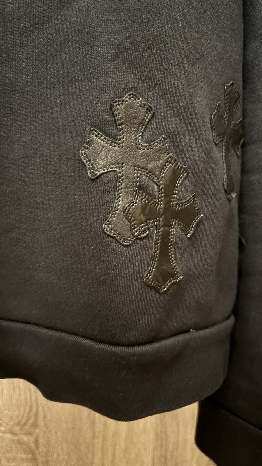 Chrome Hearts Chrome Hearts Cross Patch Half Zip Black M Size US M / EU 48-50 / 2 - 5 Thumbnail