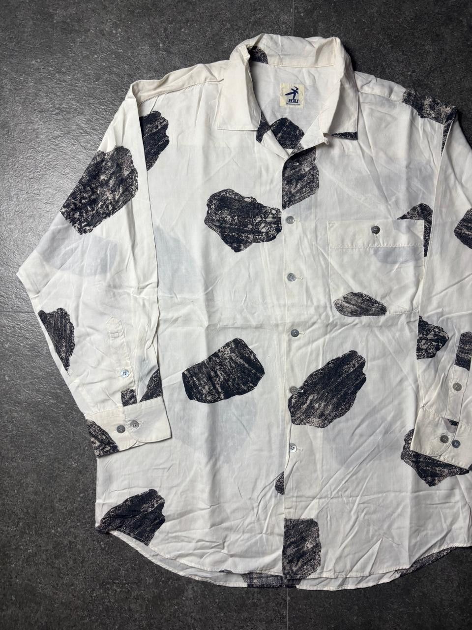Hai Sporting Gear 1990s Hai Sporting Gear Rock Open Collar Shirt Size US XL / EU 56 / 4 - 2 Thumbnail
