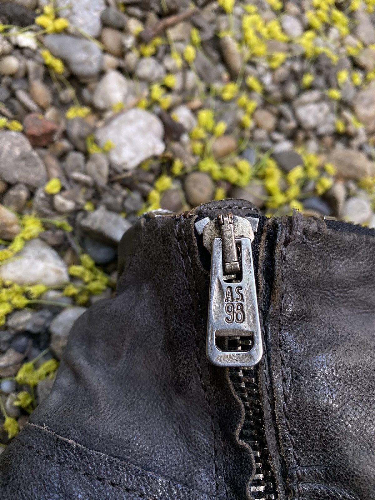 A.S.98 × Vintage Vintage A.S.98 Ash Leather Double Pocket Boots Size US 6 / IT 36 - 4 Thumbnail