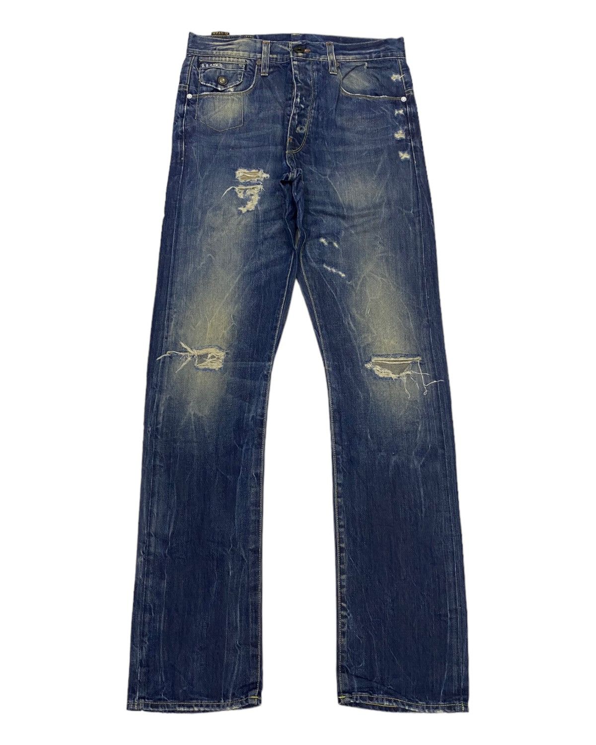 G-Star × Hysteric Glamour 🔥RARE G-STAR RAW DISTRESSED DENIM JEANS HYSTERIC GLAMOUR Size US 30 / EU 46 - 1 Thumbnail