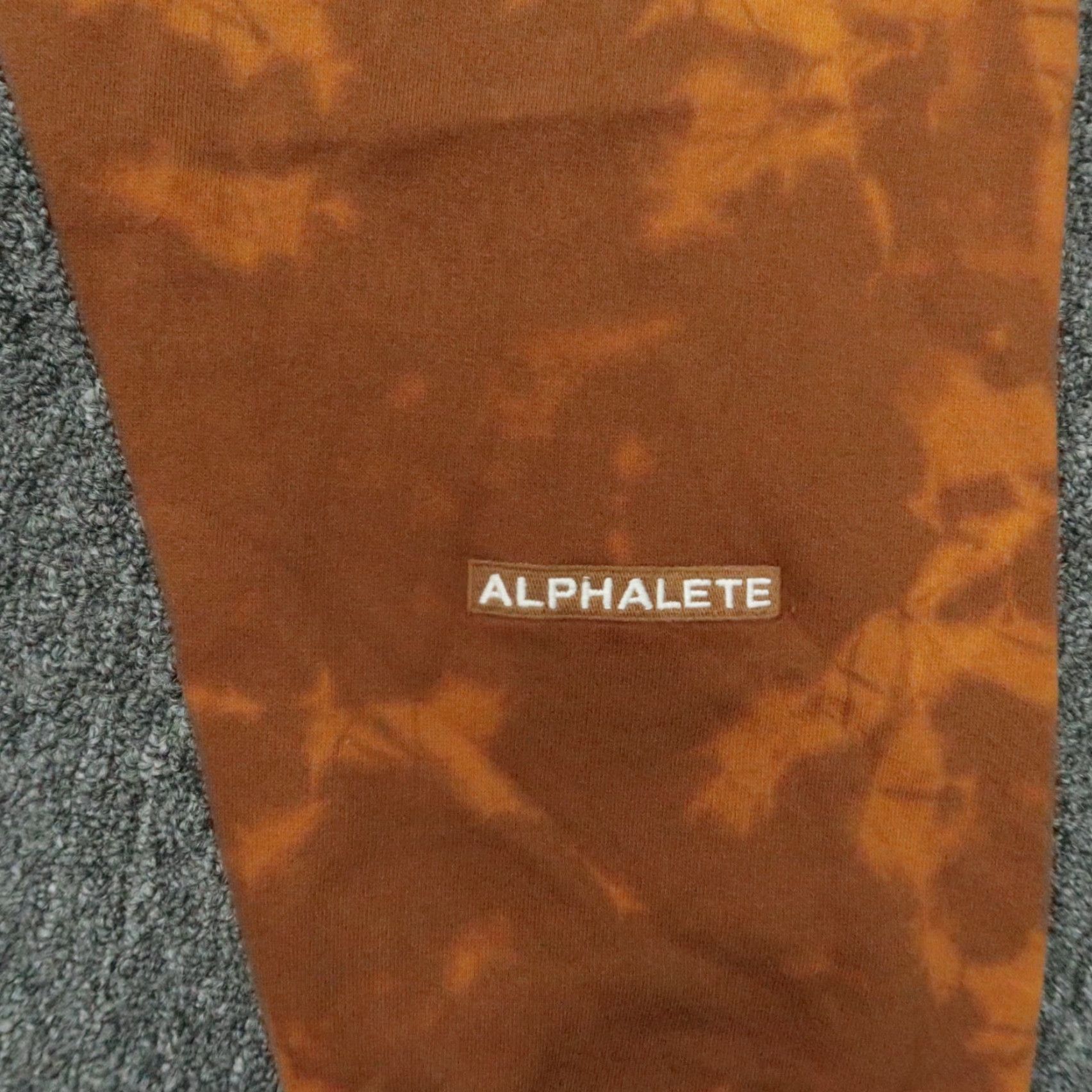 Vintage Alphalete Pants Mens Large Orange Joggers Sweatpants Tie Dye Athletic Size US 33 - 3 Thumbnail
