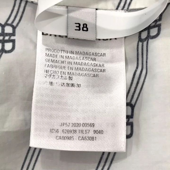Balenciaga Balenciaga size 38 Full logo white cotton short sleeve shi Size US S / EU 44-46 / 1 - 6 Thumbnail