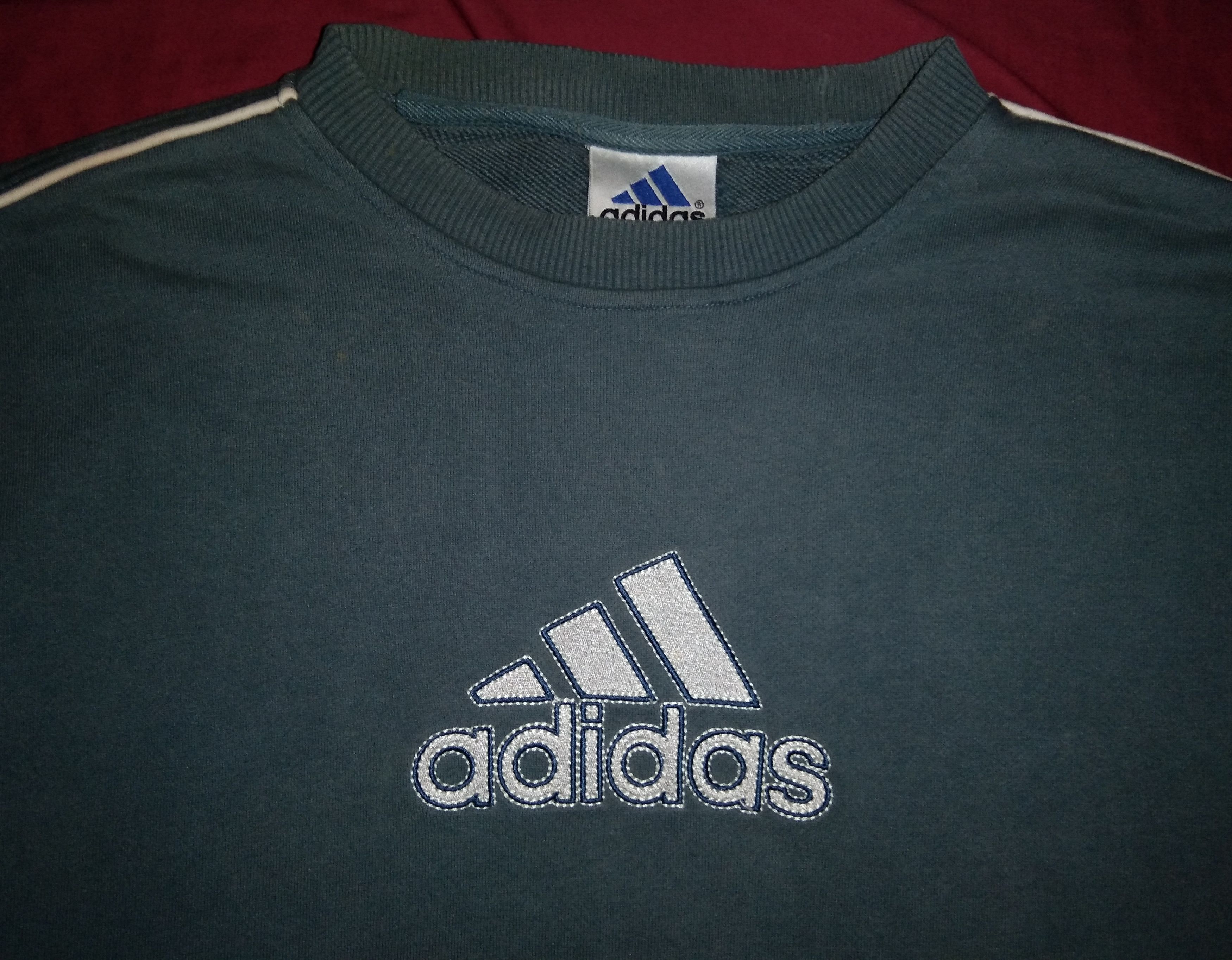Adidas × Vintage VTG 2000s y2k Adidas Embroidered Sweatshirt Size US M / EU 48-50 / 2 - 1 Thumbnail