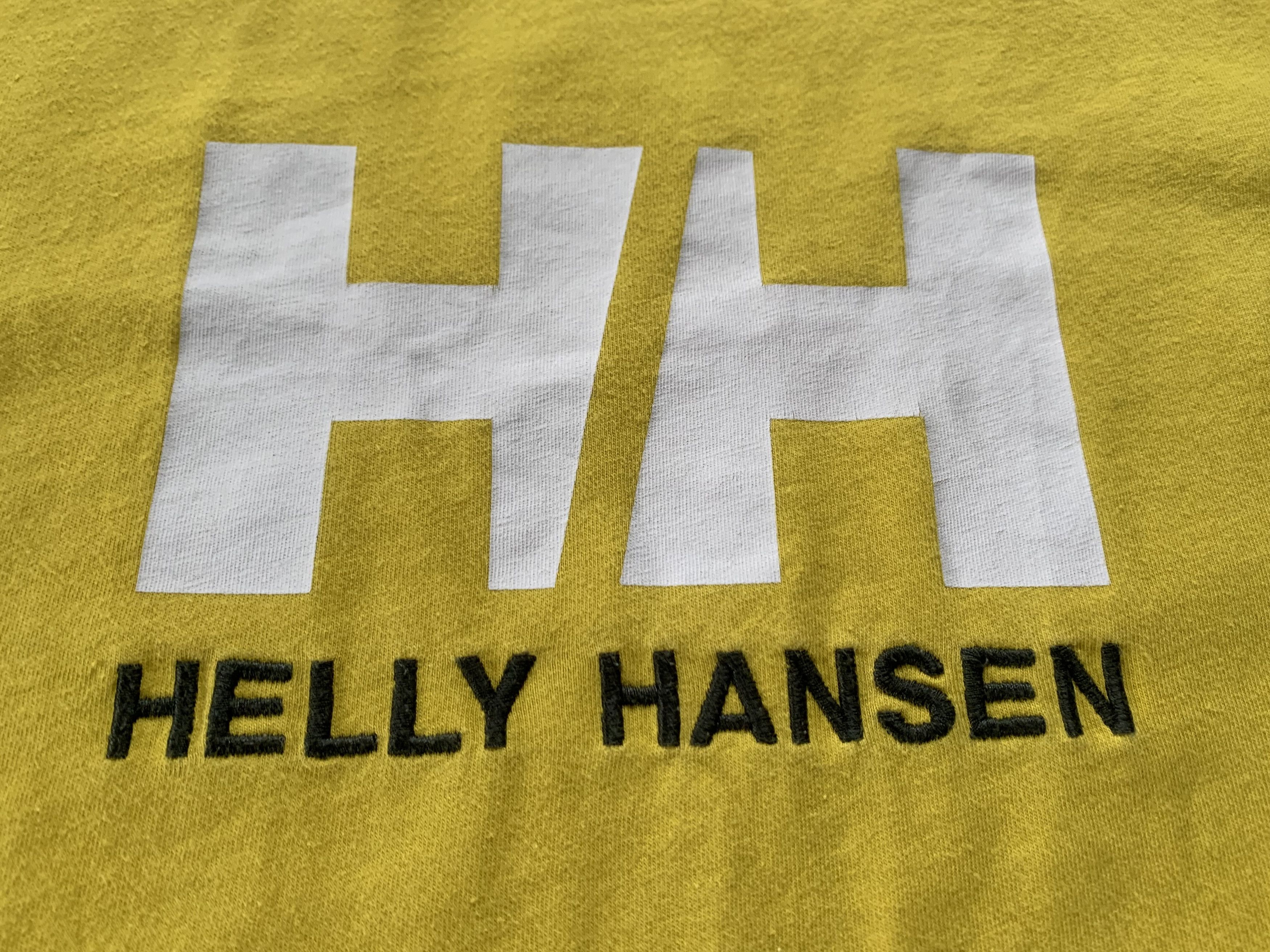 Helly Hansen Helly Hansen Center Logo Printed Yellow Cotton T-Shirt Size US S / EU 44-46 / 1 - 5 Thumbnail