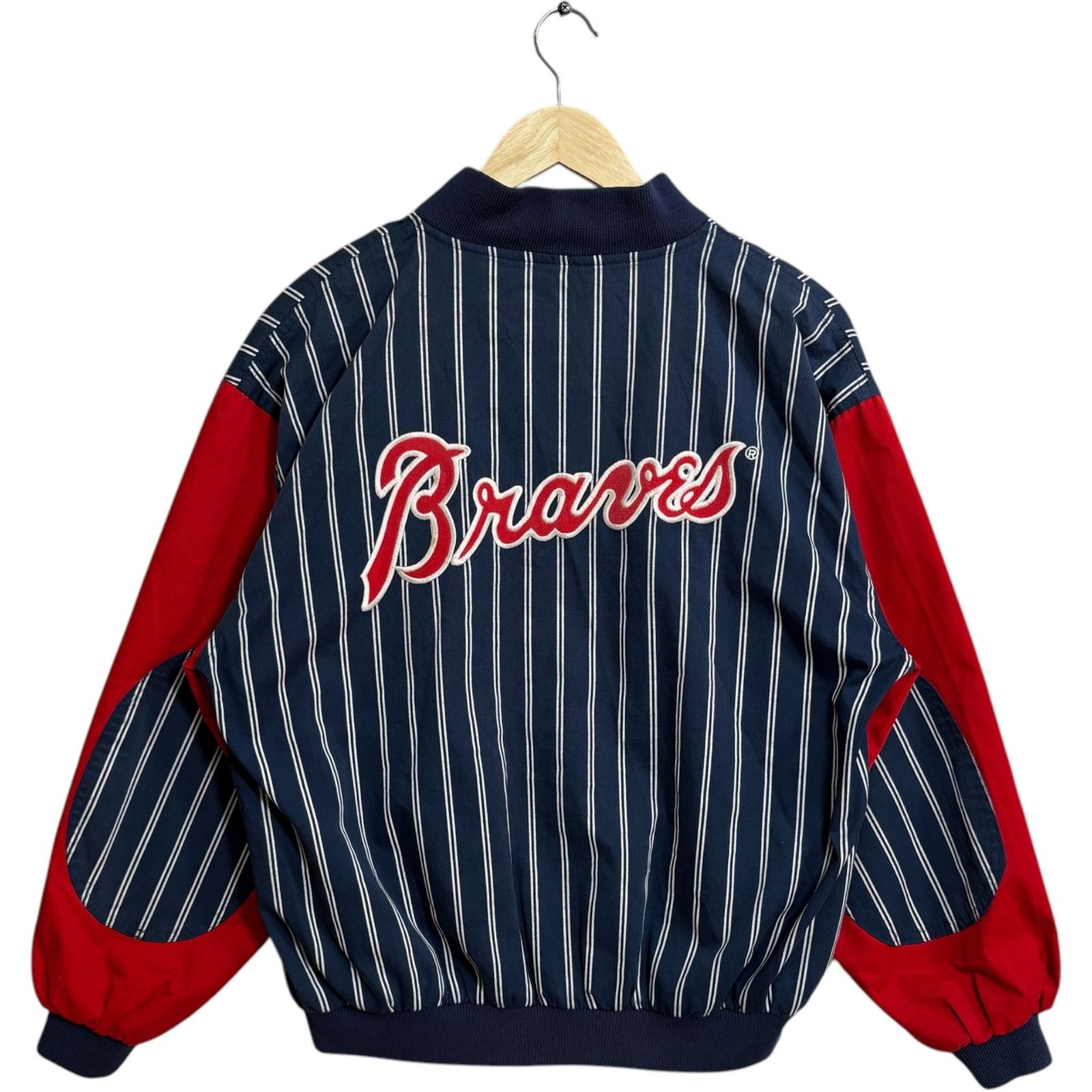 Starter Vintage Starter Atlanta Braves Striped MLB Bomber Jacket M Size US M / EU 48-50 / 2 - 5 Thumbnail