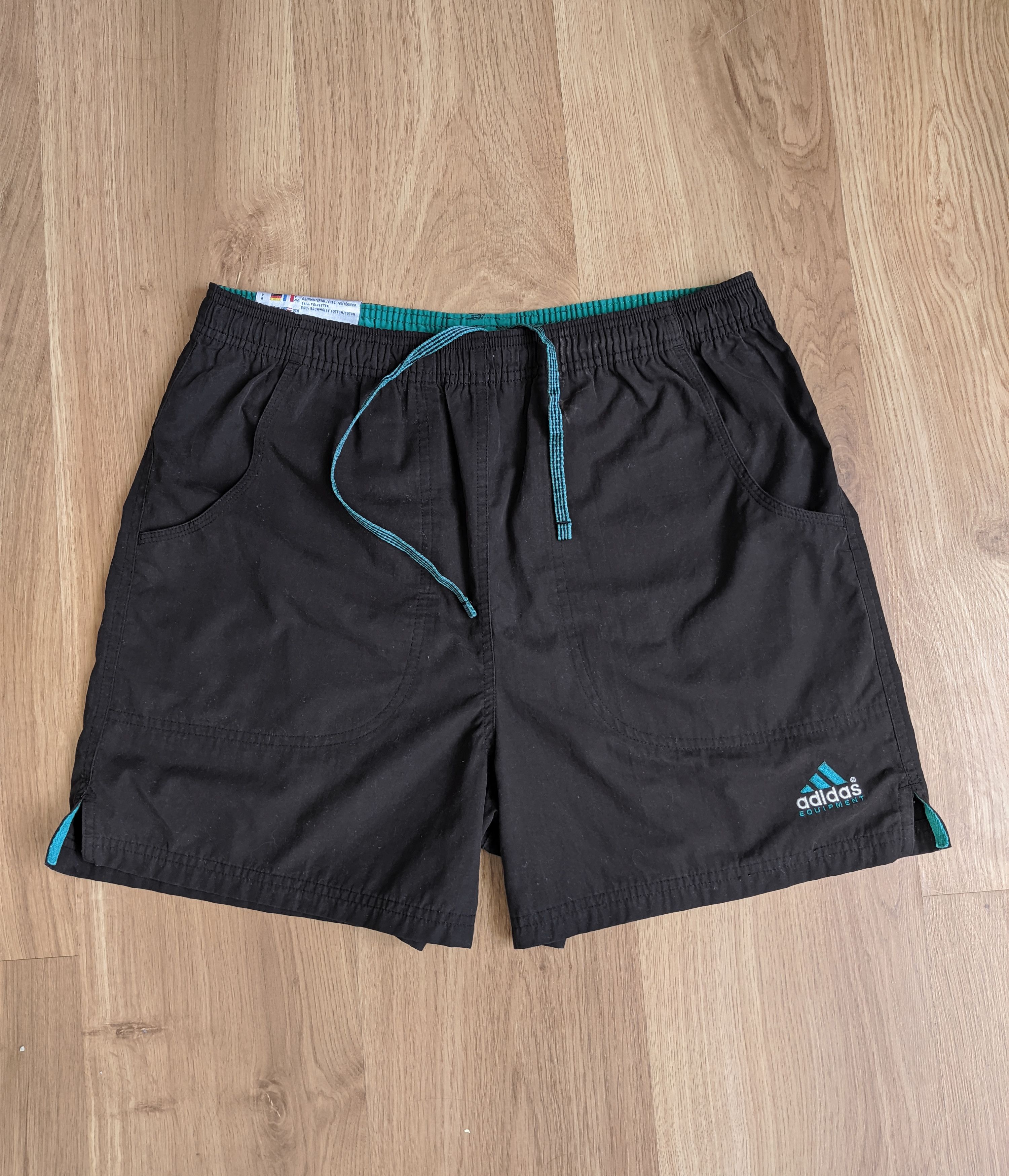 Adidas Vintage Adidas Equipment shorts black Grailed