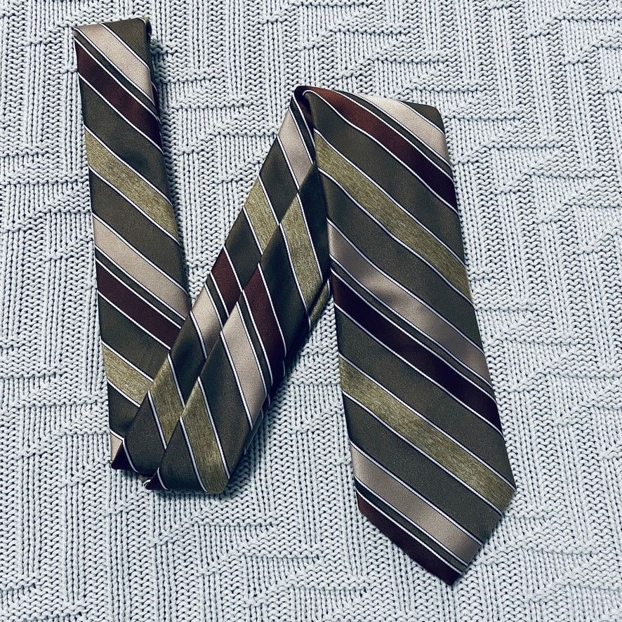 Oleg Cassini Vintage Oleg Cassini Gimbels olive green tie Size ONE SIZE - 1 Thumbnail