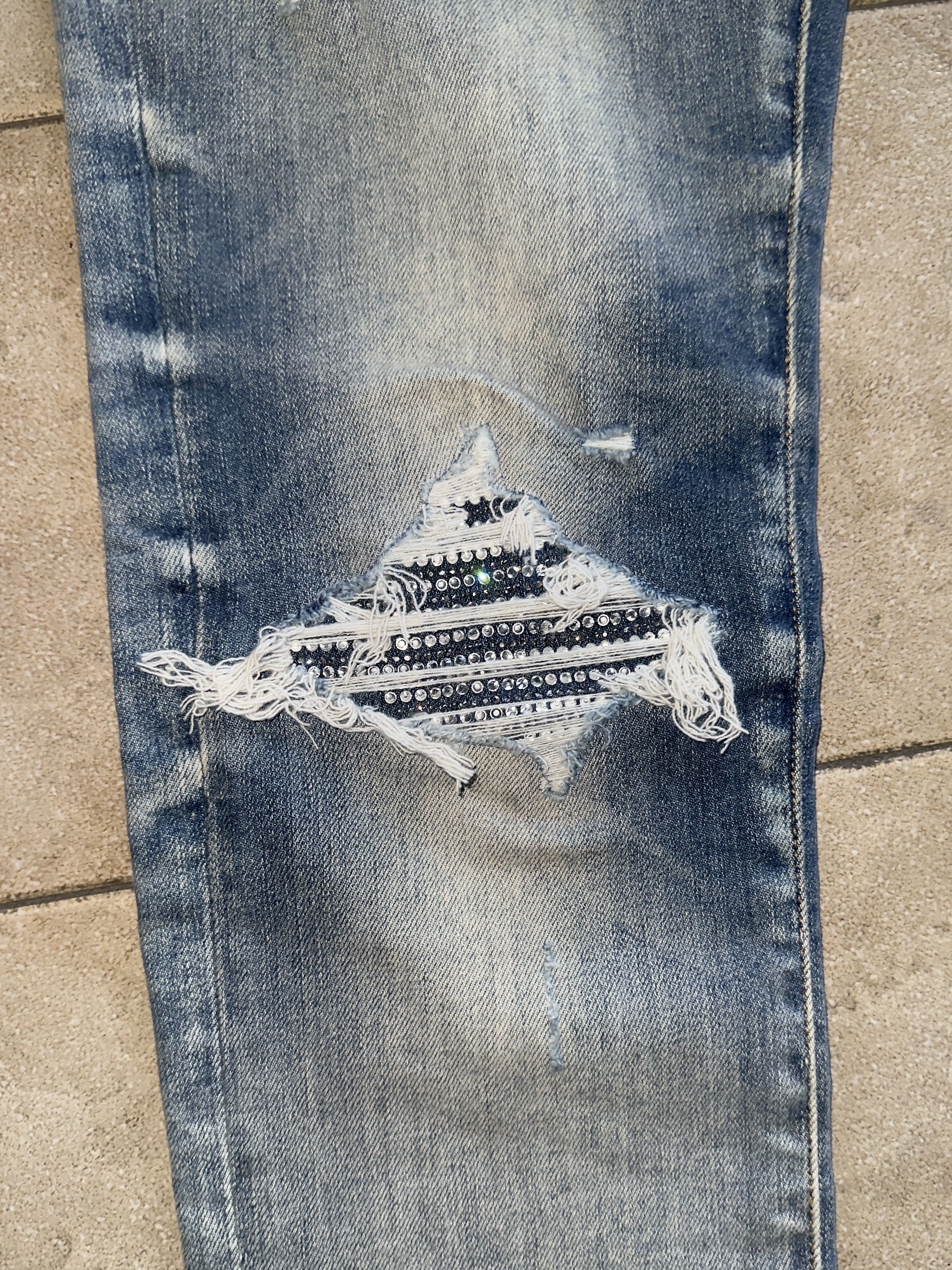 Amiri Amiri Crystal MX1 Jeans Size US 30 / EU 46 - 3 Thumbnail