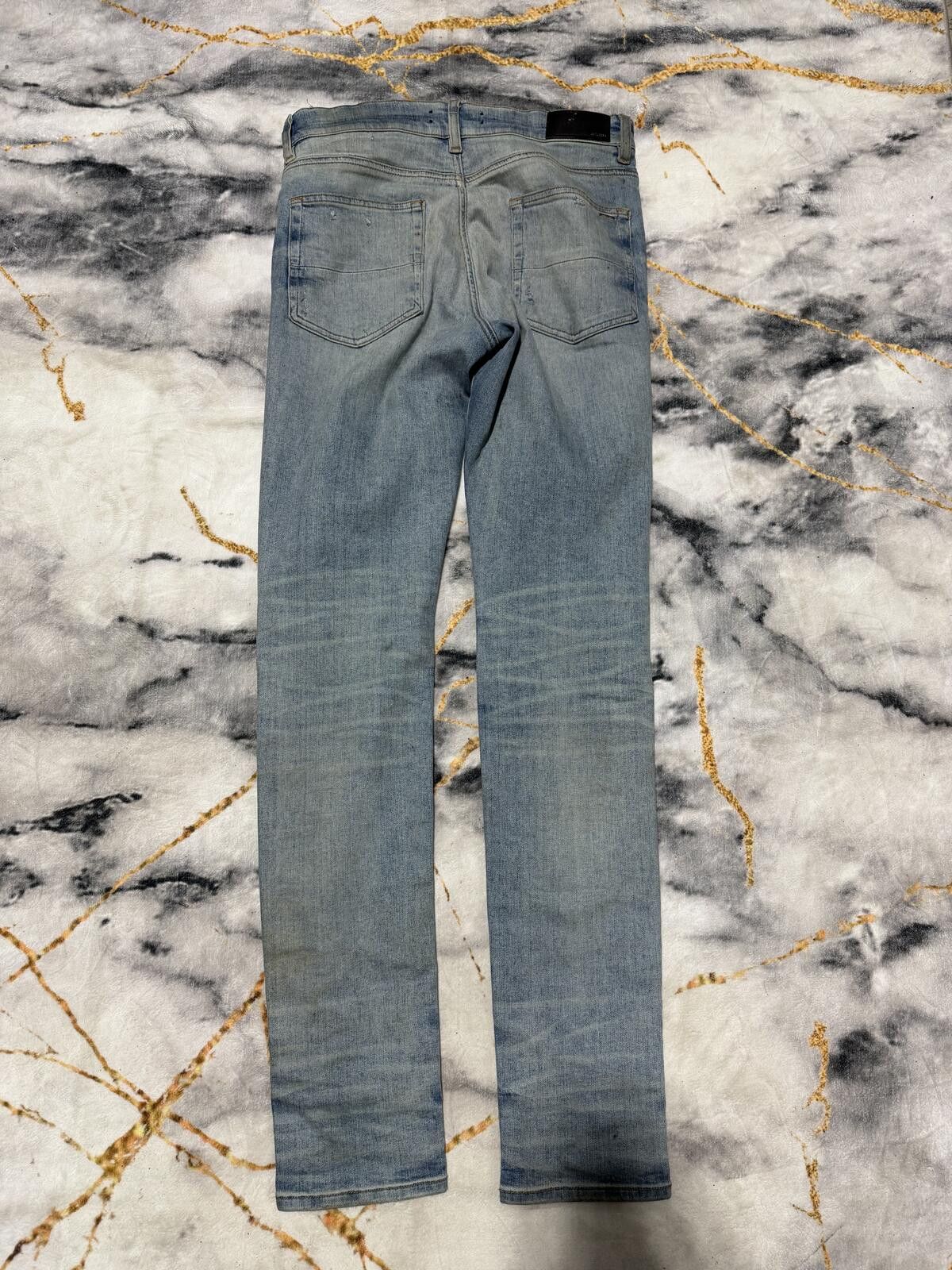 Amiri Amiri Pirate Artpatch Indigo Denim - Sz33 Size US 33 - 2 Thumbnail