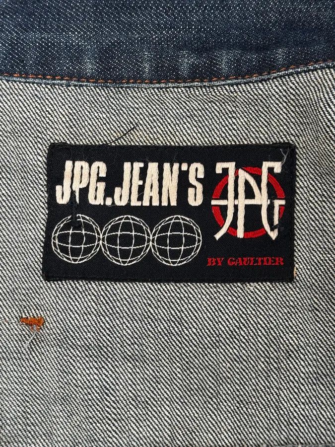 Jean Paul Gaultier 2000s Jean Paul Gaultier Blue Elastic Sleeveless Vest Denim Jacket Size S / US 4 / IT 40 - 14 Thumbnail