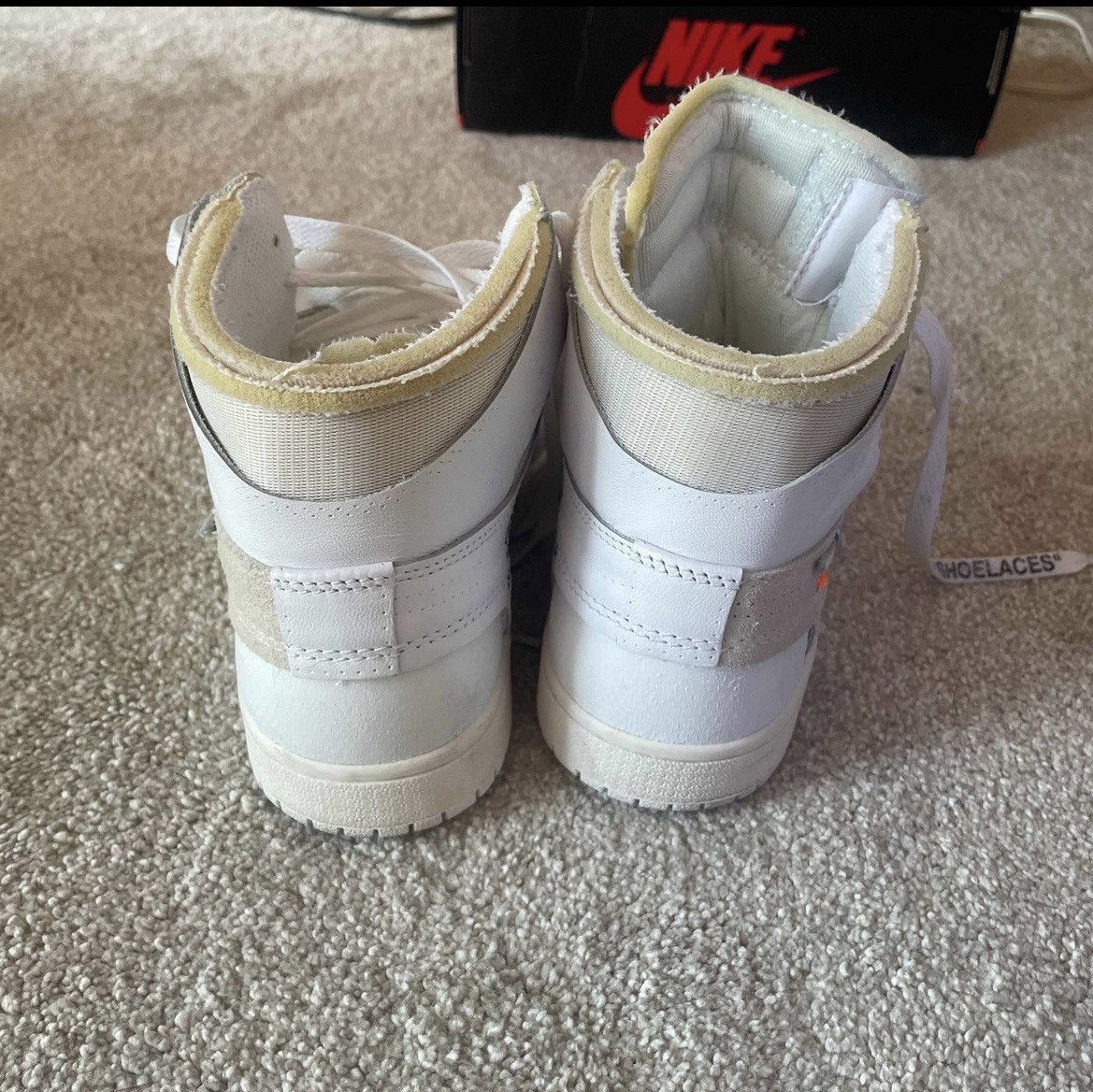 Nike × Off-White Off-White x Air Jordan 1 Retro High OG BG ‘White’ 2018 Size US 5.5 / EU 38 - 5 Thumbnail