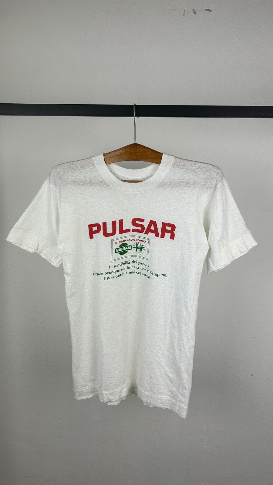 Vintage 1990s Pulsar Nissan Alfa Romeo Tee Size US S / EU 44-46 / 1 - 1 Thumbnail