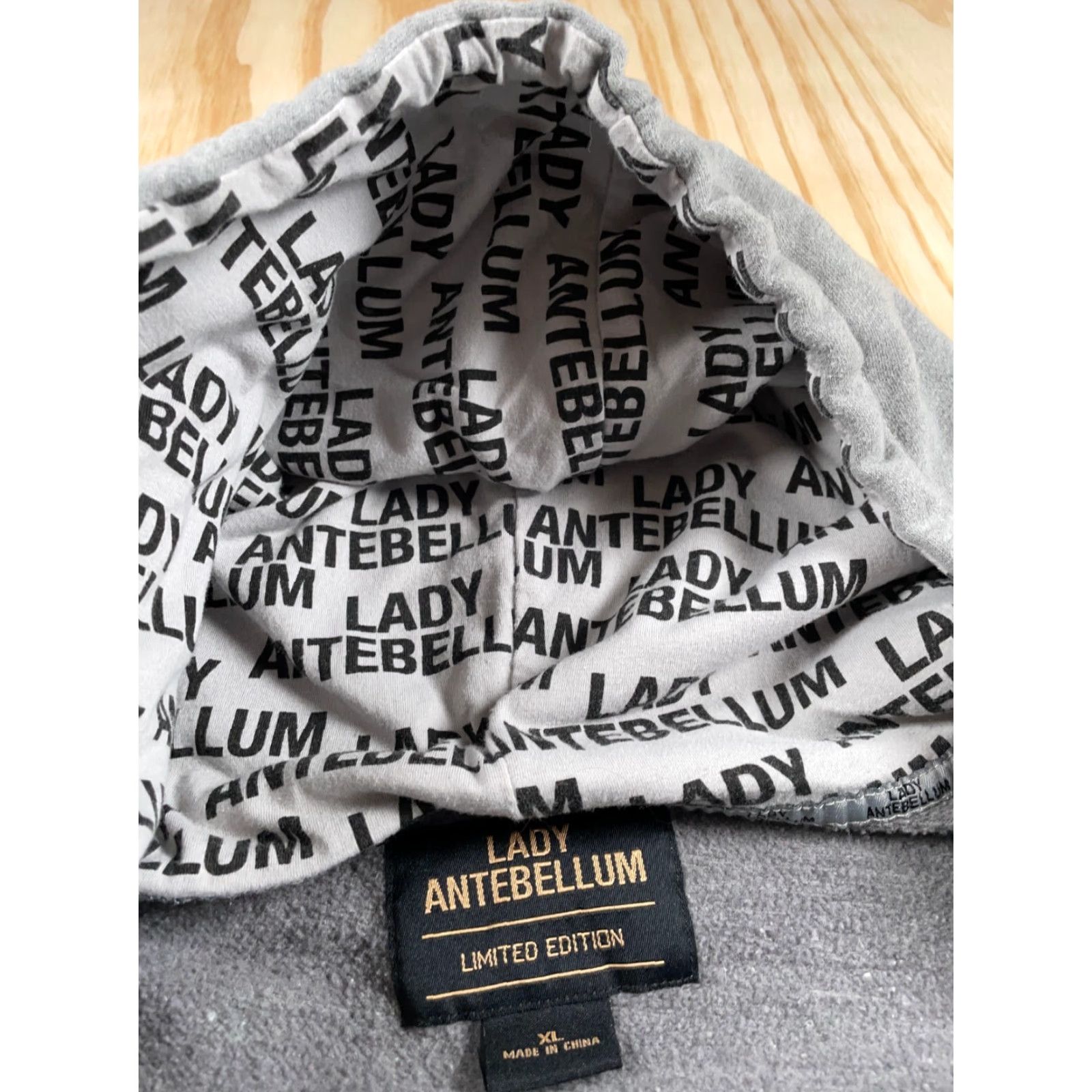 Vintage Lady Antebellum Hoodie Women XL Gray Take Me Downtour Tour Embroidered Full Zip 2014 Womens Size XL / US 12-14 / IT 48-50 - 4 Thumbnail
