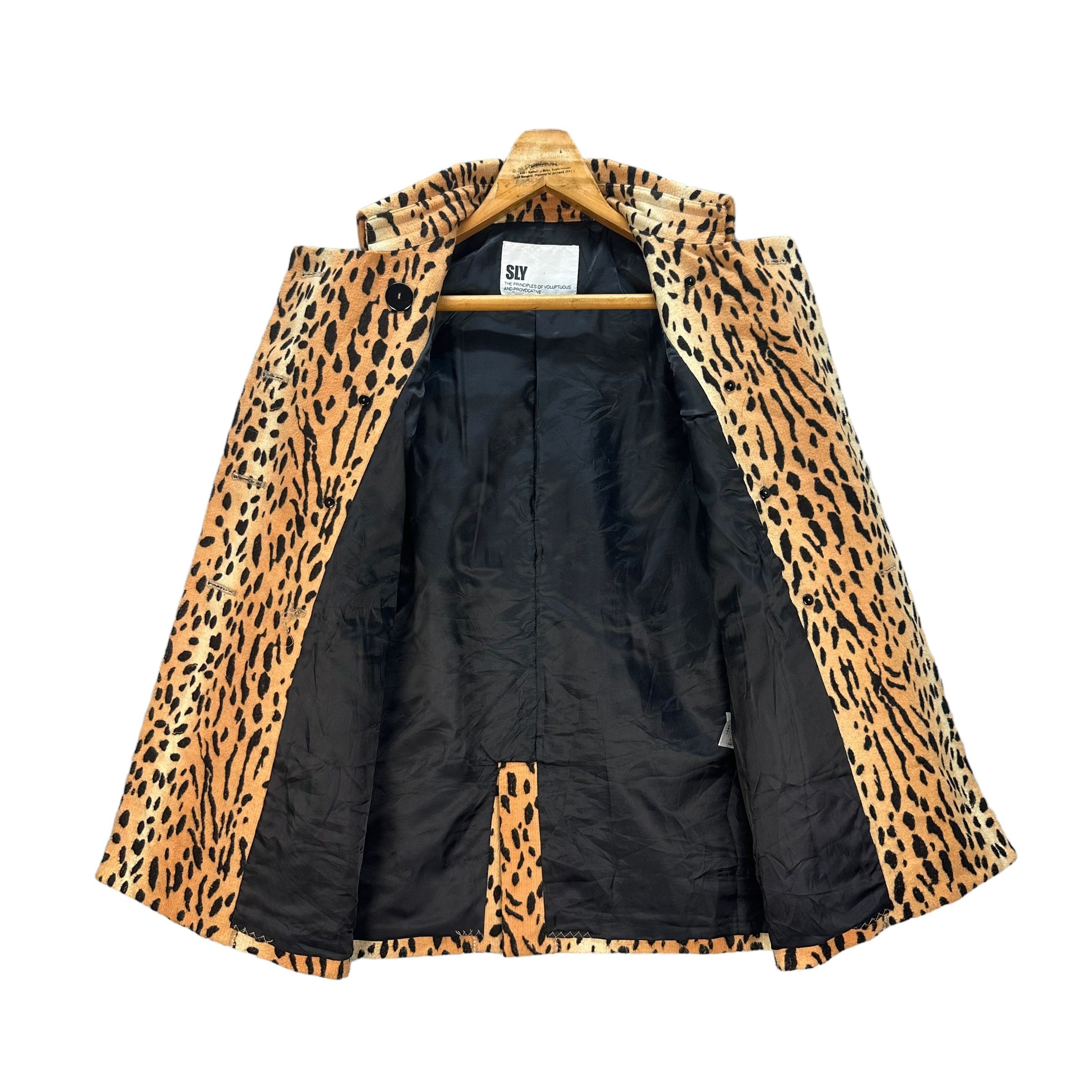 SLY SLY CHEETAH DOUBLE BREASTED COAT #8687-021 Size S / US 4 / IT 40 - 8 Thumbnail