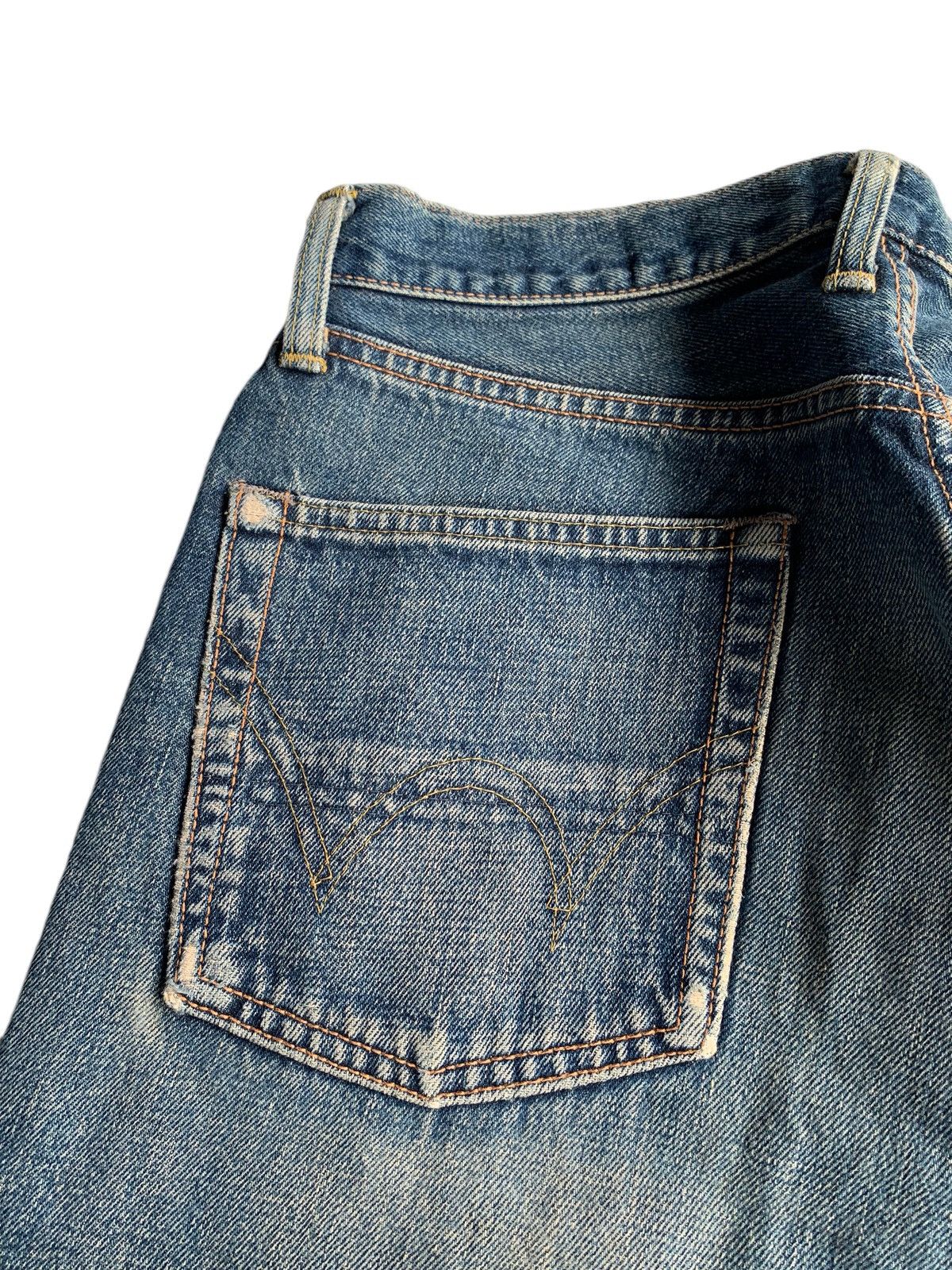 Japanese Brand × Kapital × Vintage Vintage Edwin 505X Mudwash Selvedge Distressed Denim Size US 29 - 9 Thumbnail