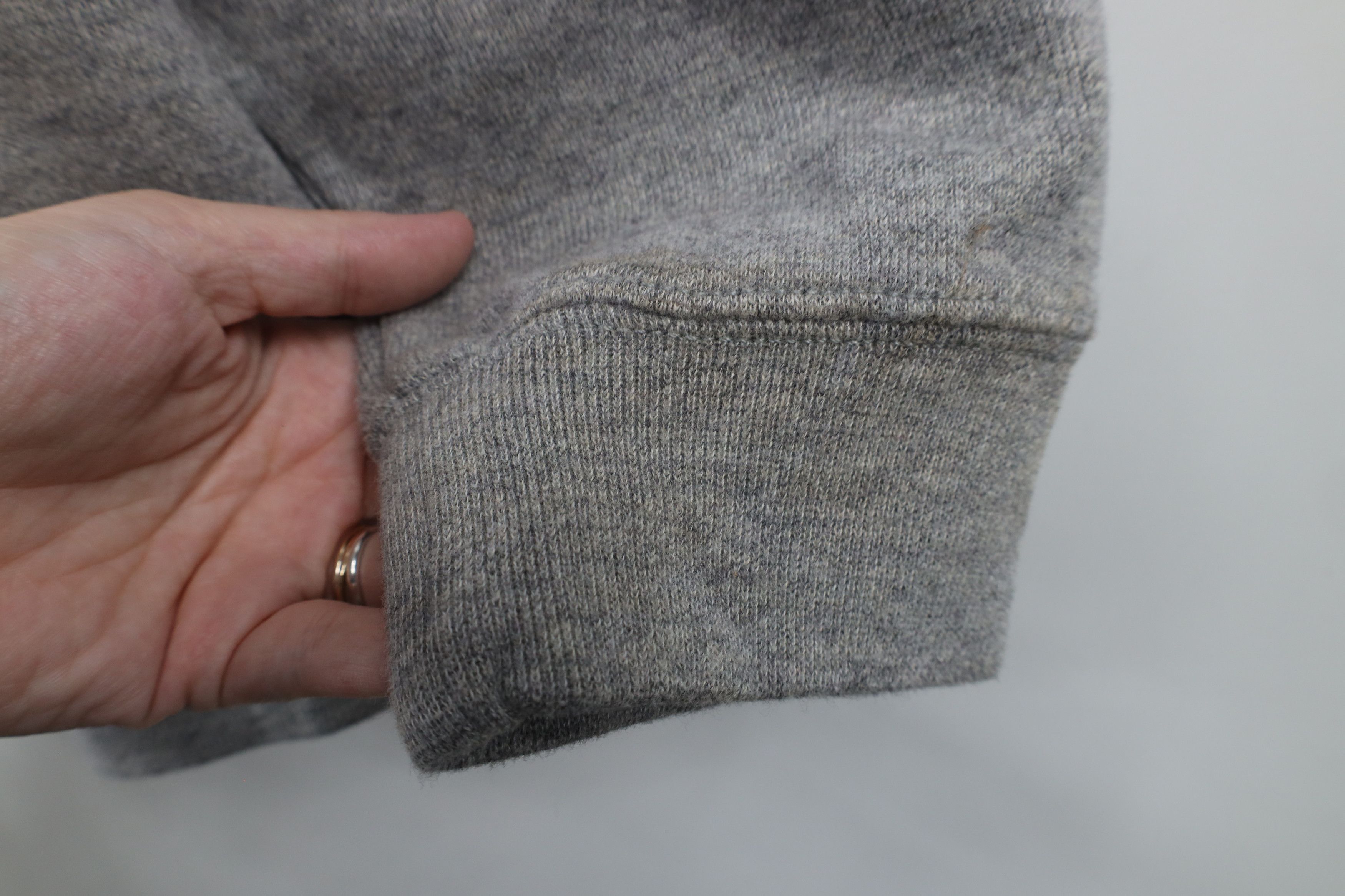Ralph Lauren × Vintage New Ralph Lauren Ribbed Knit Half Zip Pullover Sweater Gray Size US XXL / EU 58 / 5 - 14 Thumbnail